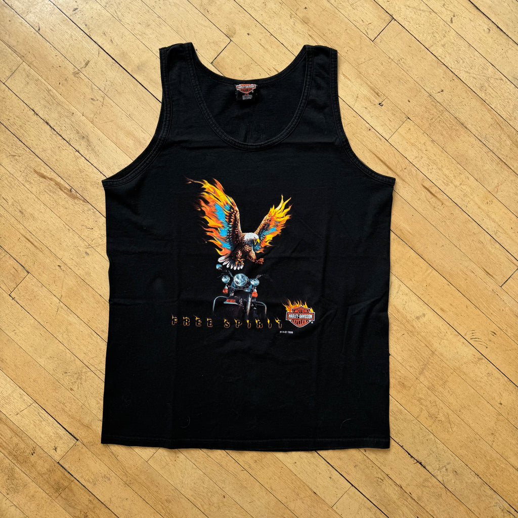 Vintage Harley Davidson Free Spirit Mexico Tank T-shirt Sz L
