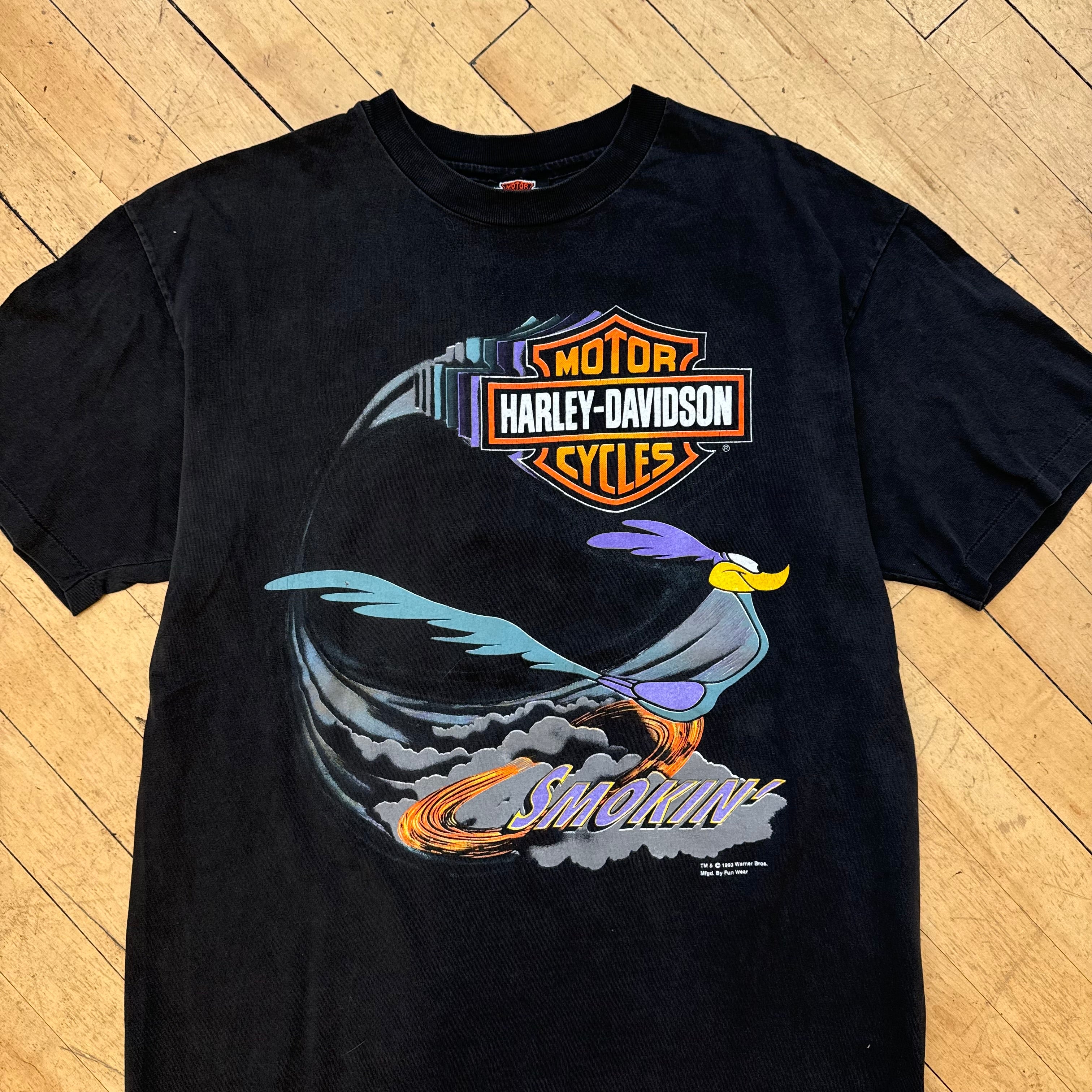 Vintage Harley Davidson Looney Tunes Roadrunner T Shirt Size L