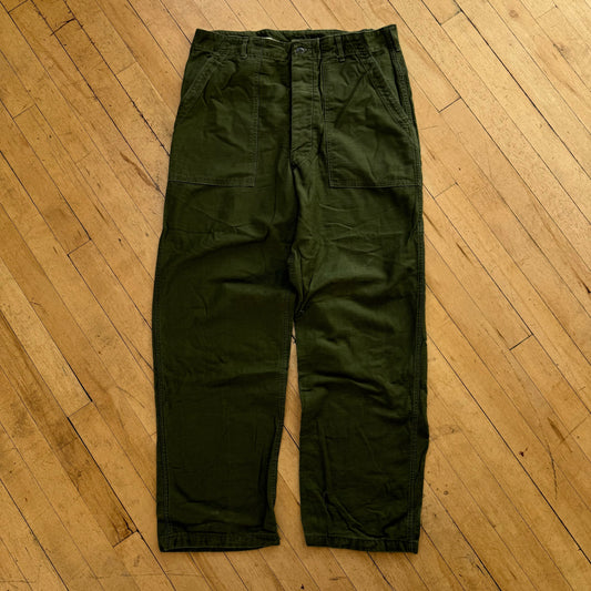 Vintage Olive Military Cargo Pants Sz 36x33