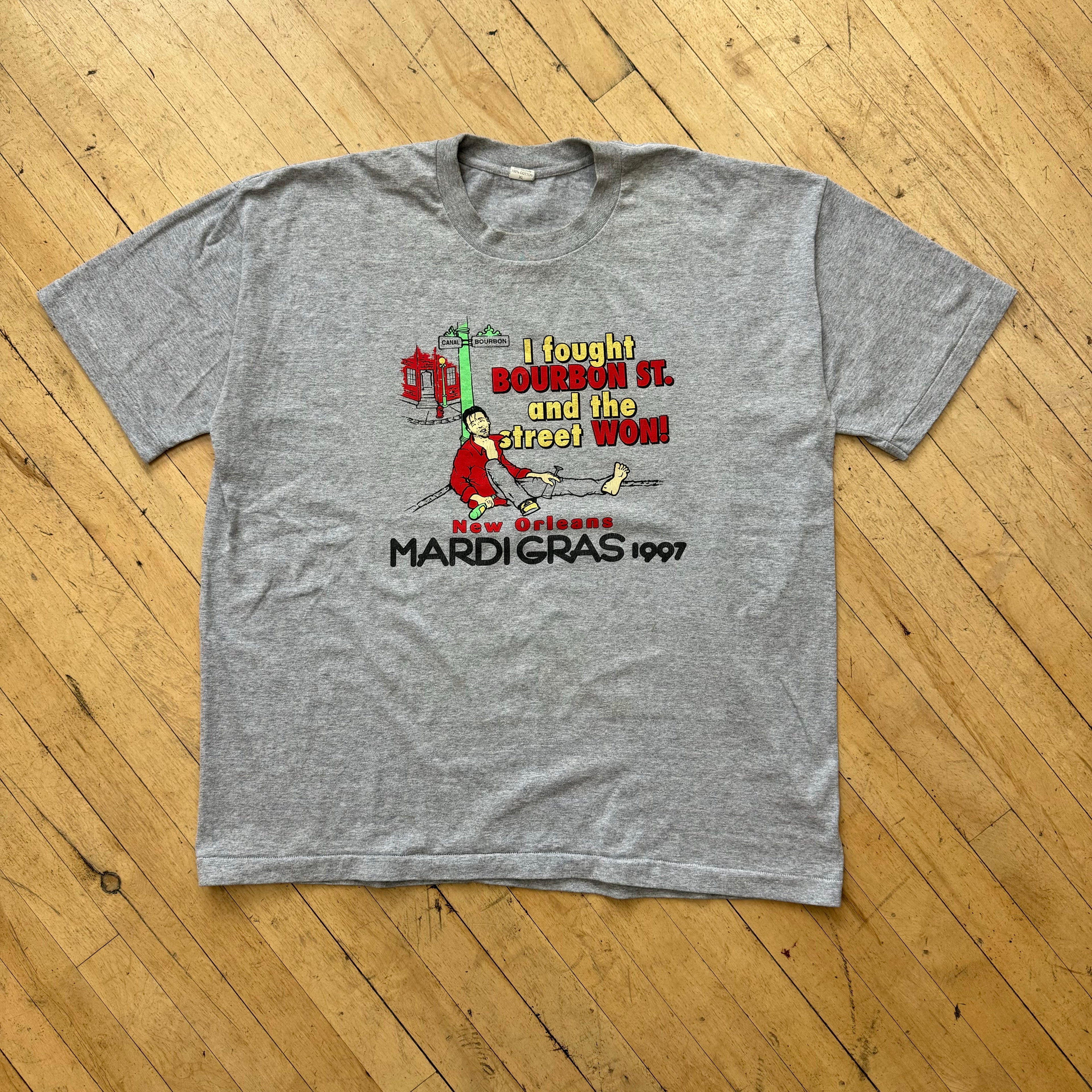 Vintage New Orleans Mardigras T-shirt Sz XL