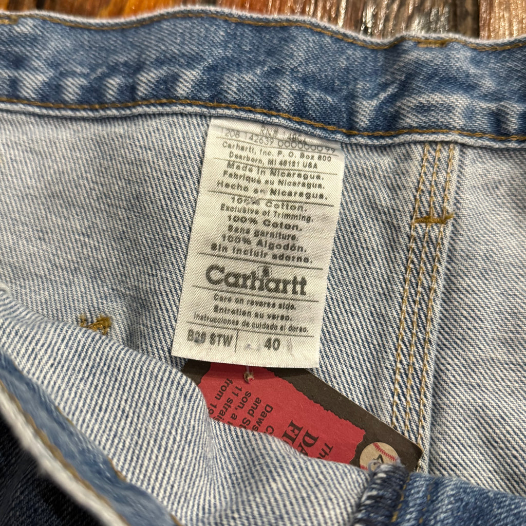 Vintage Carhartt Denim Jeans Shorts Sz 40