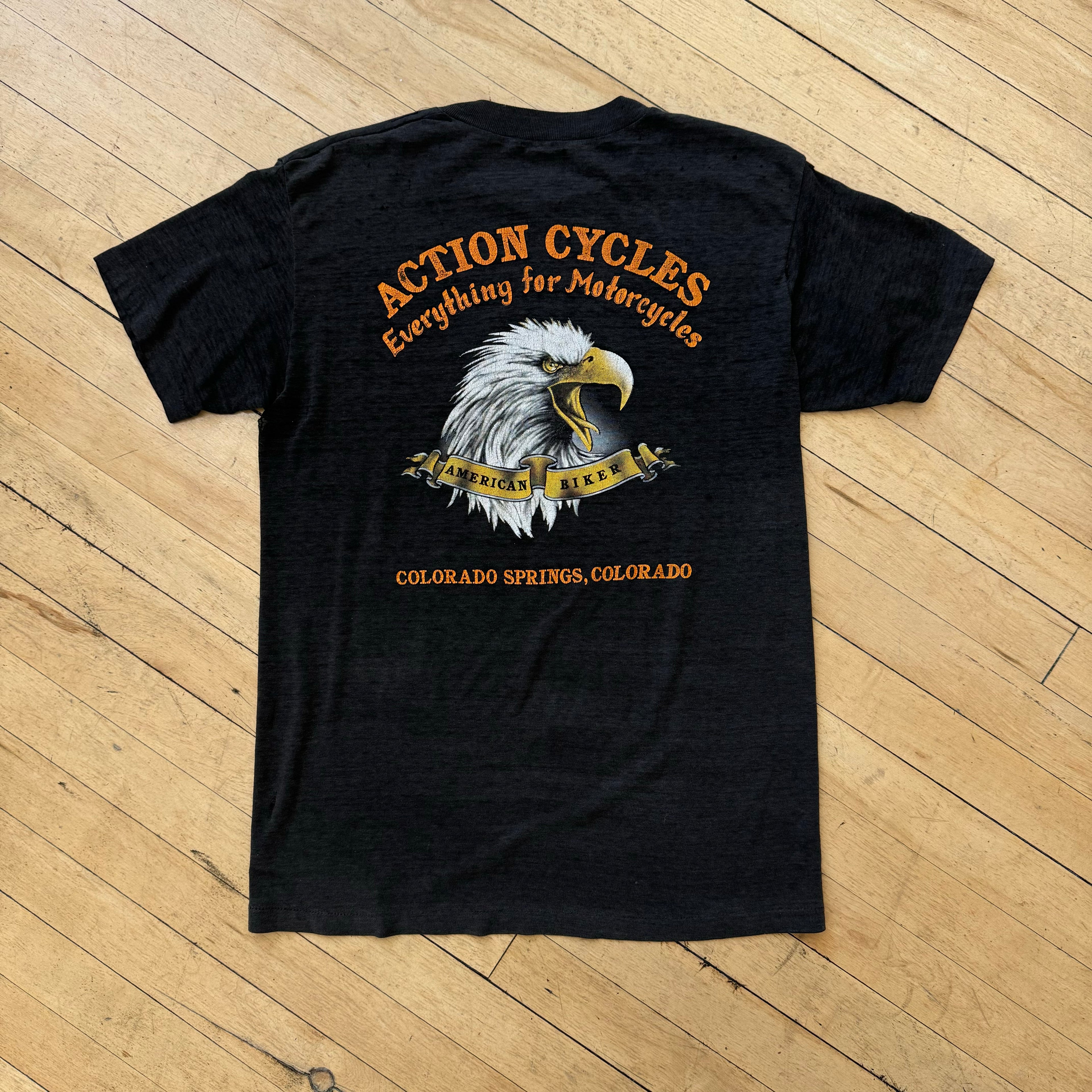 1987 Harley Davidson 3d Emblem The Eagle Has Landed T-shirt Sz L