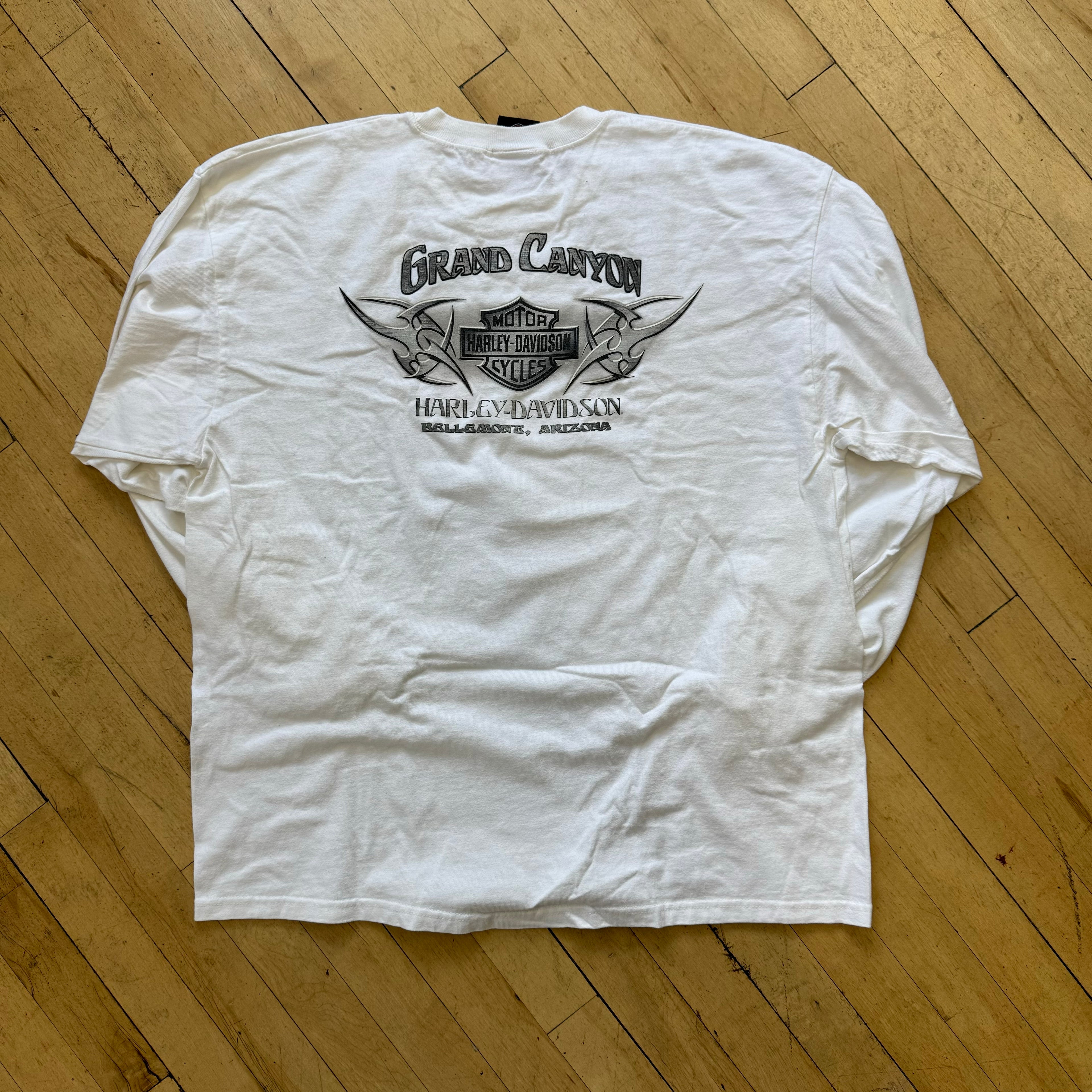 Vintage Harley Davidson Grand Canyon L/S T-shirt Sz XL