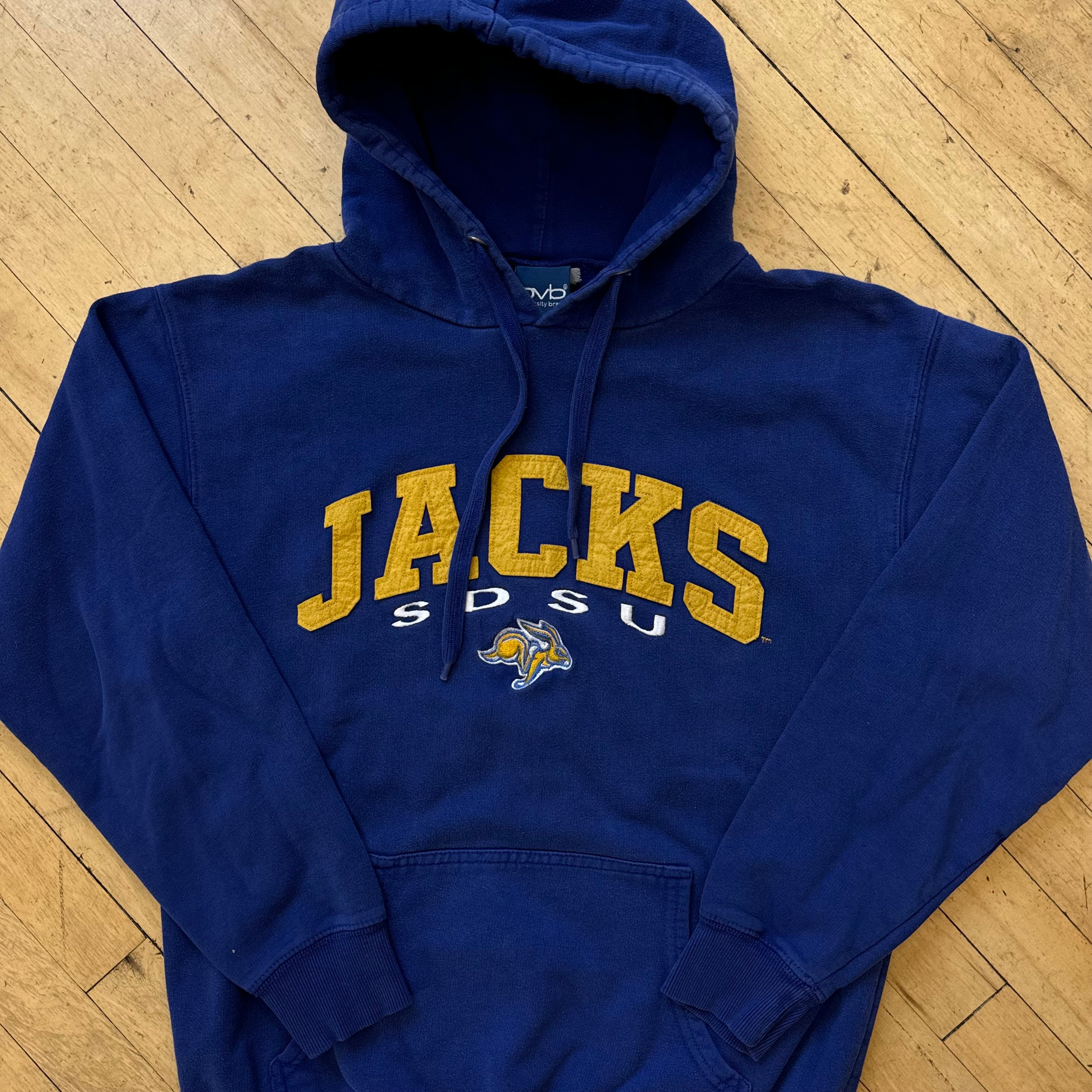 Y2K SDSU Jack Rabbits Hoodie Sz M