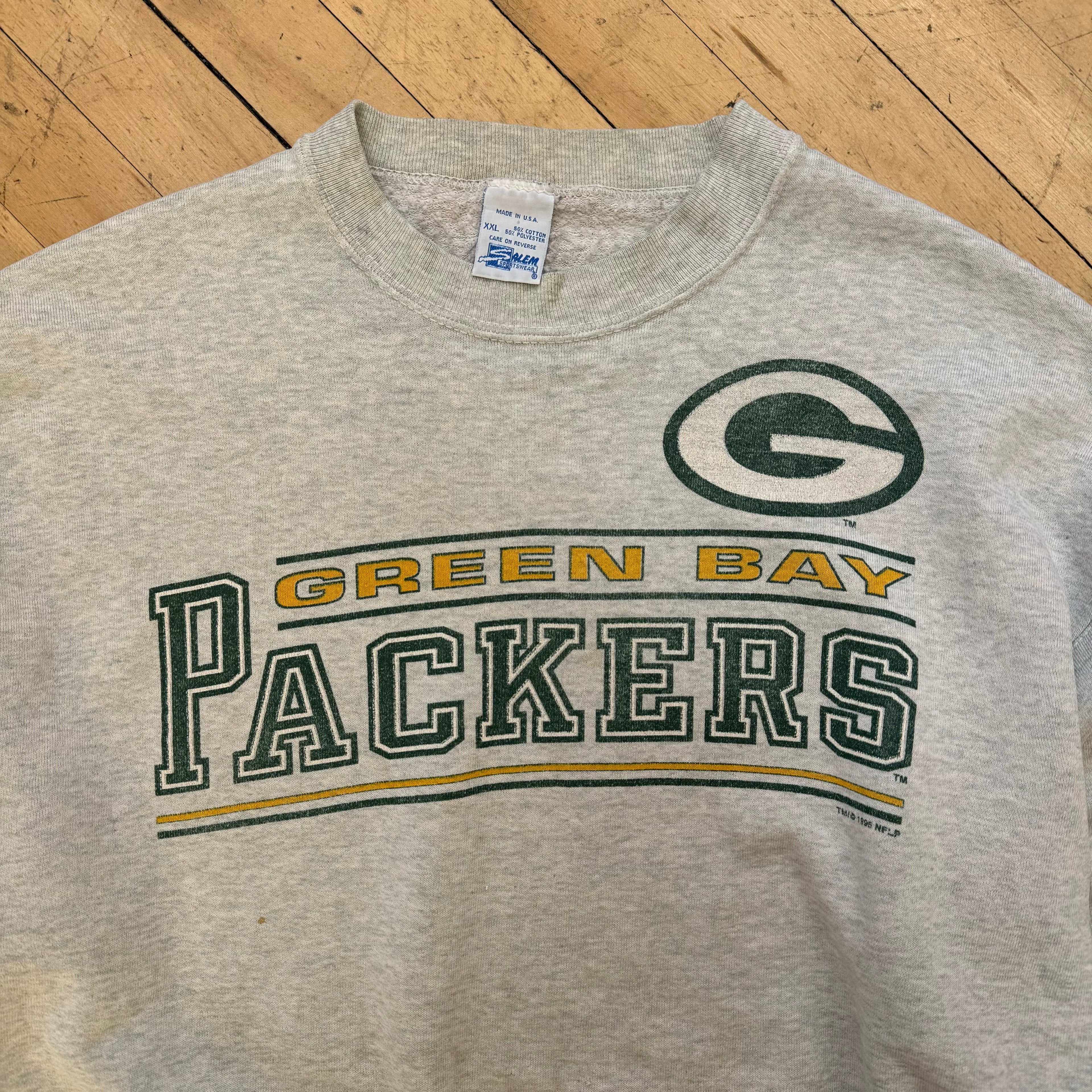 Vintage Salem GreenBay Packers CrewNeck Sz XXL