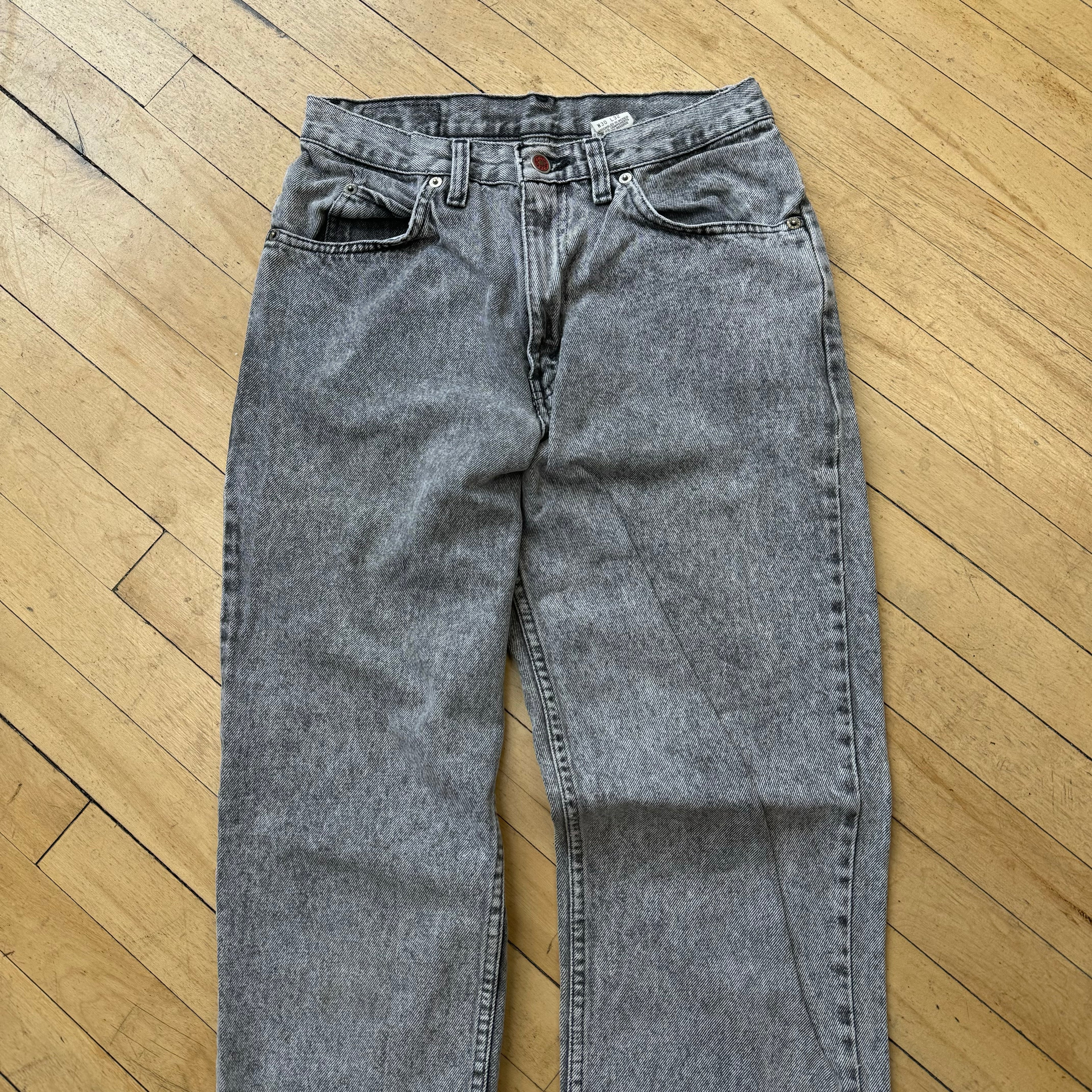 Vintage Brittania Grey Wash denim Jeans Sz 30x32
