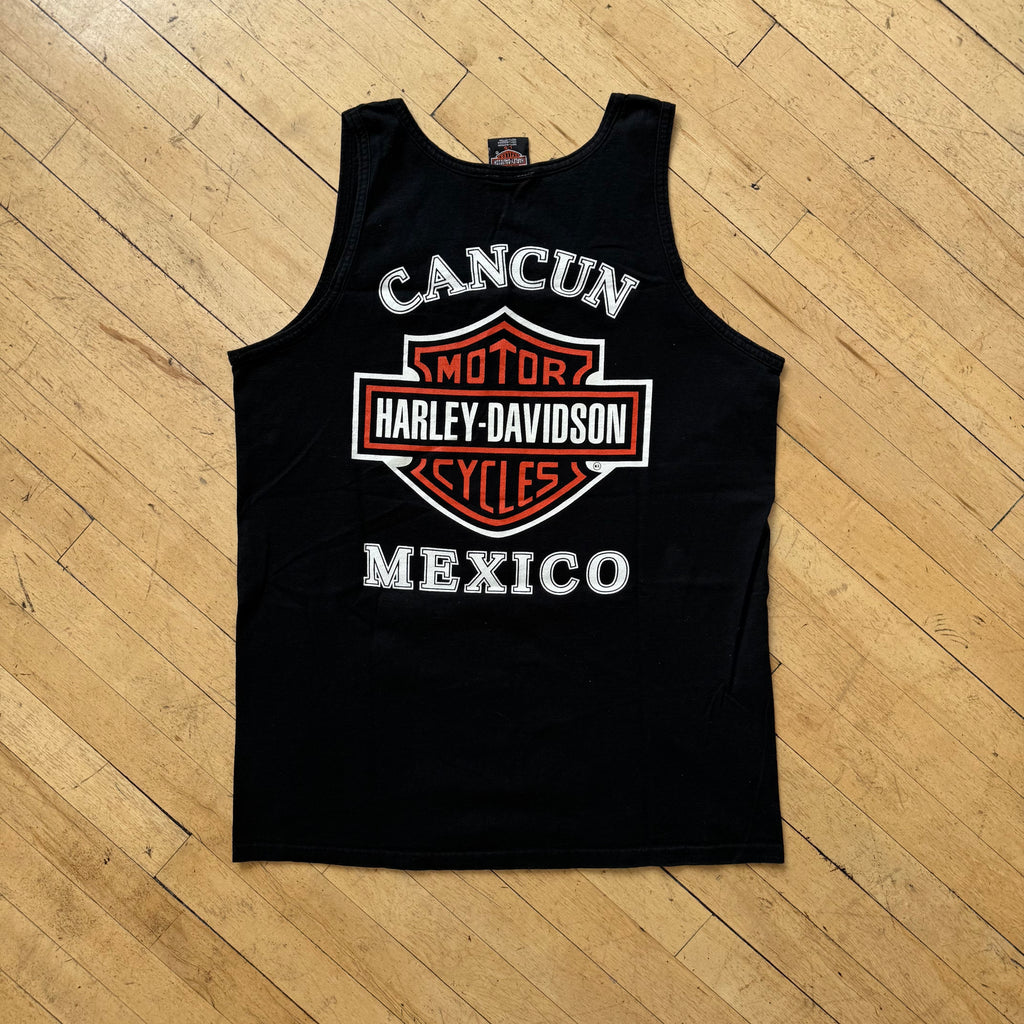 Vintage Harley Davidson Free Spirit Mexico Tank T-shirt Sz L