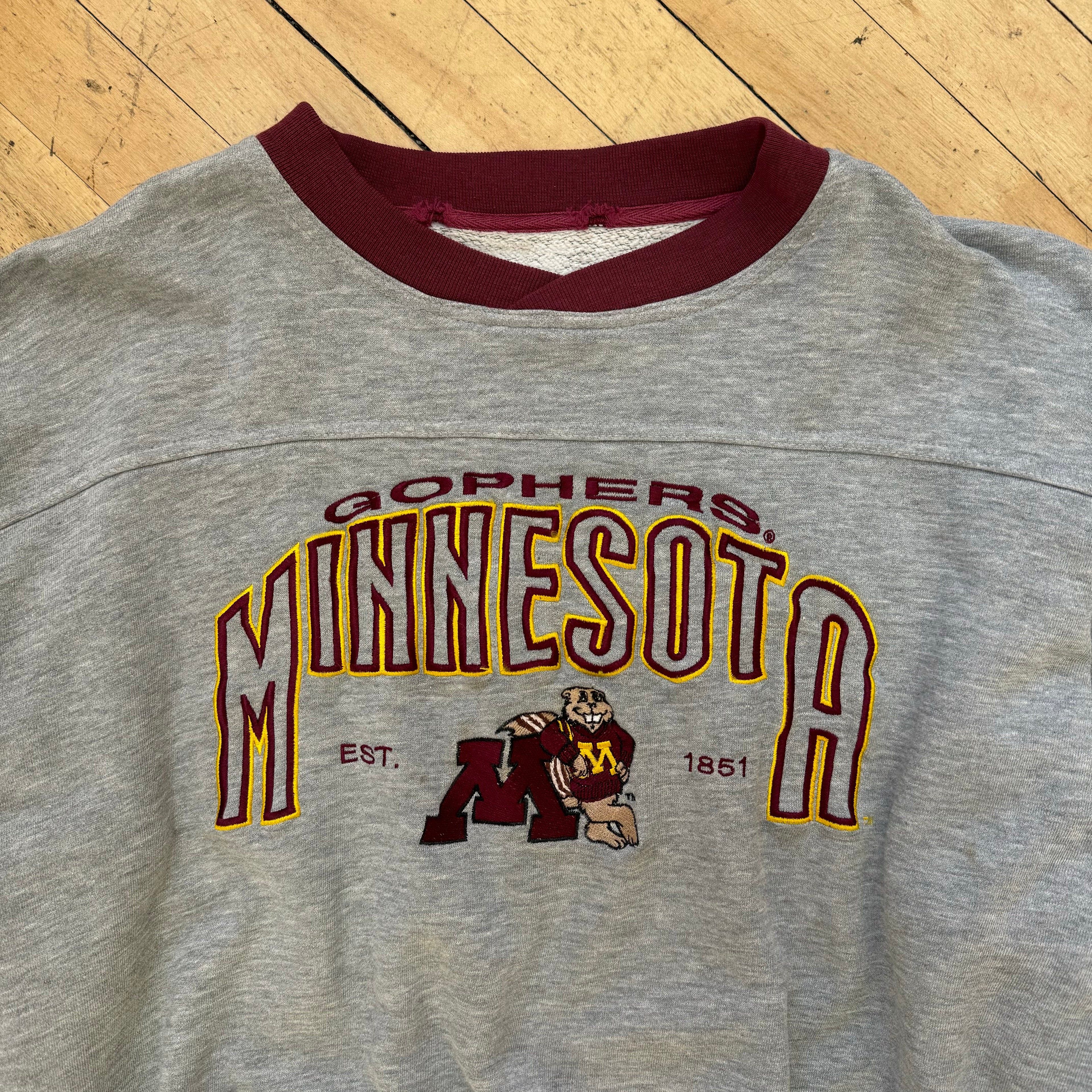 Vintage Lee Sports Minnesota Gophers Crewneck Sz XL