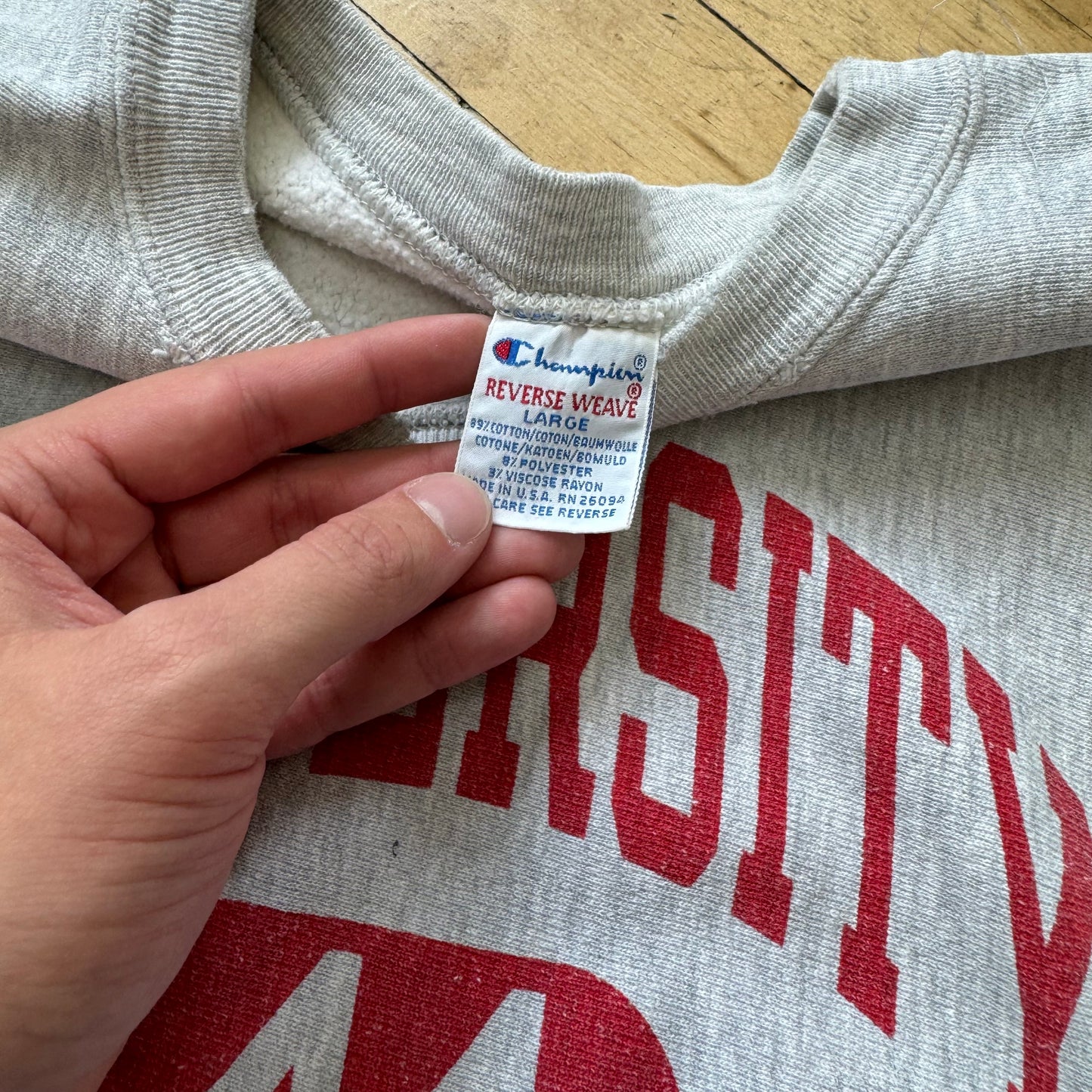 Vintage Champion Reverse Weave South Dakota Crewneck Sz L