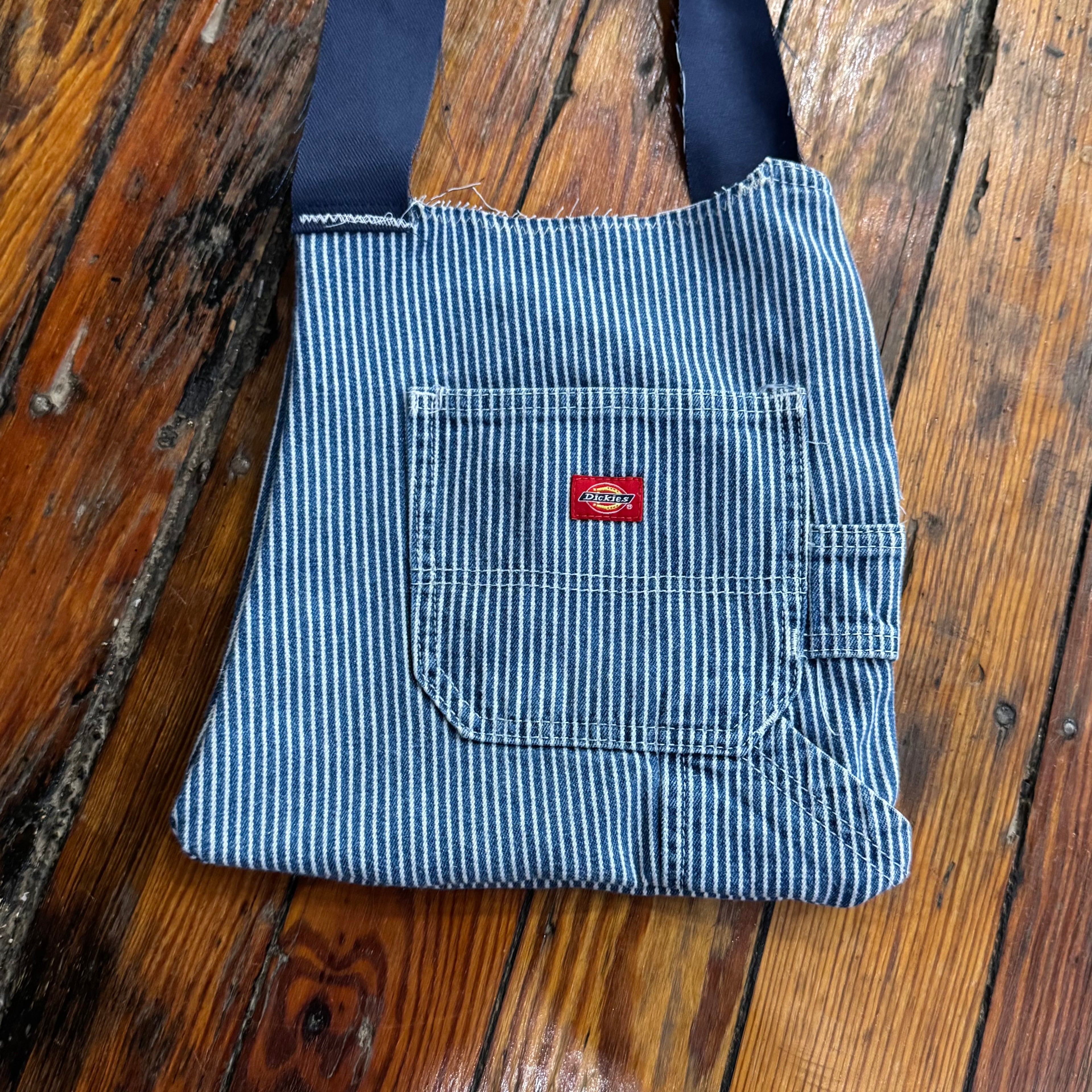 Vintage ReWork Dickies Denim Striped Bag