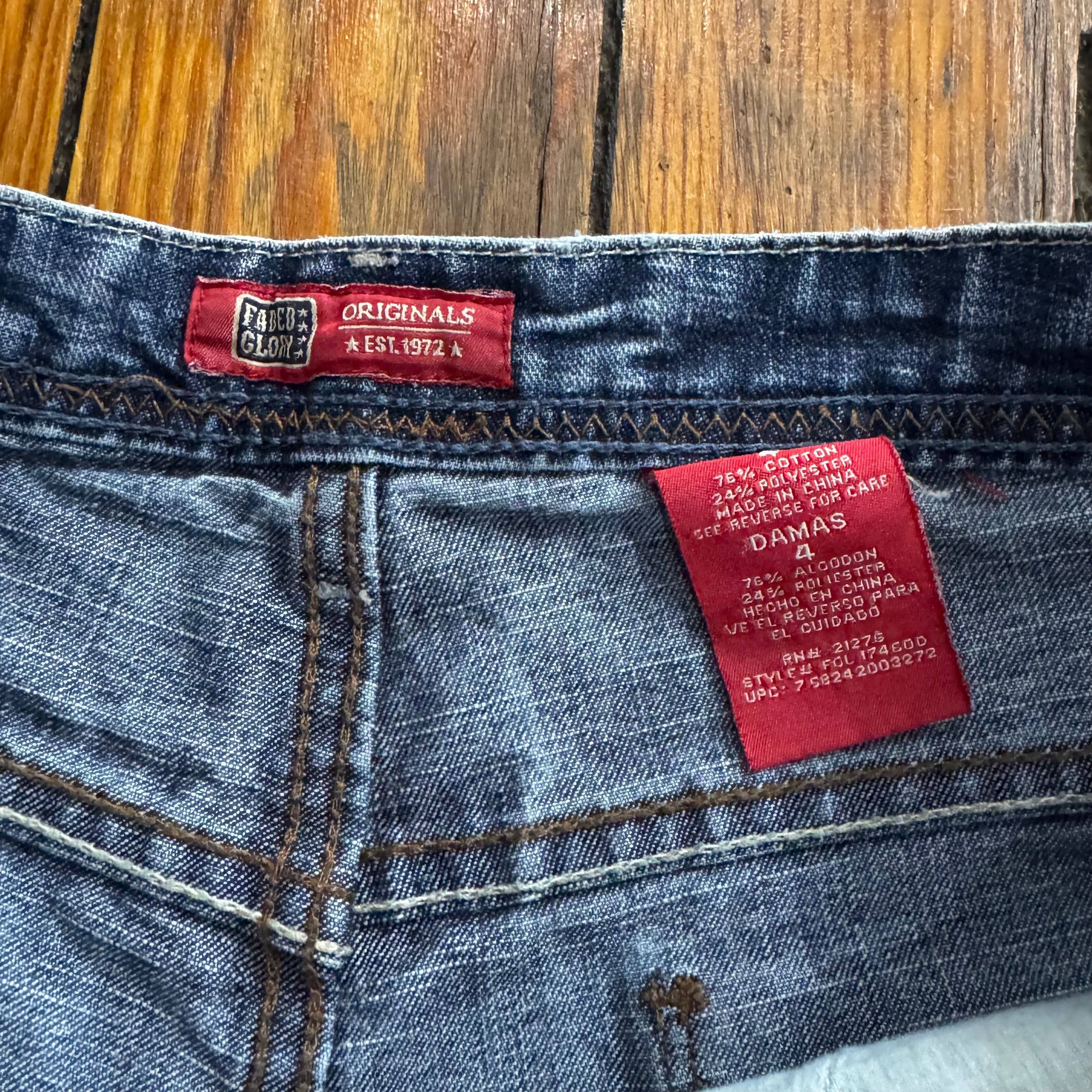 Vintage Faded Glory Denim Jean Shorts Sz 4
