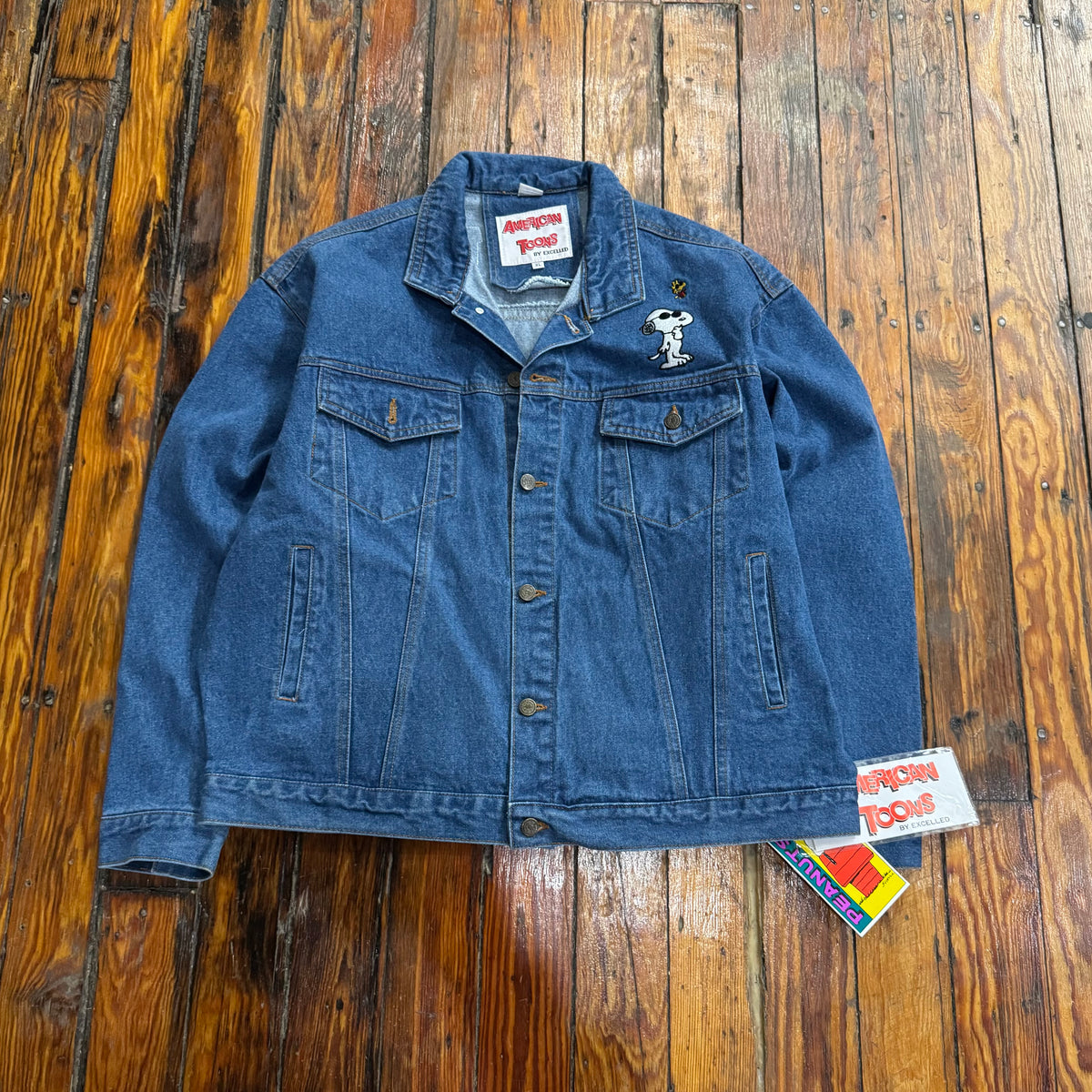 Vintage Peanuts Denim Jean Jacket (NEW) Sz XL