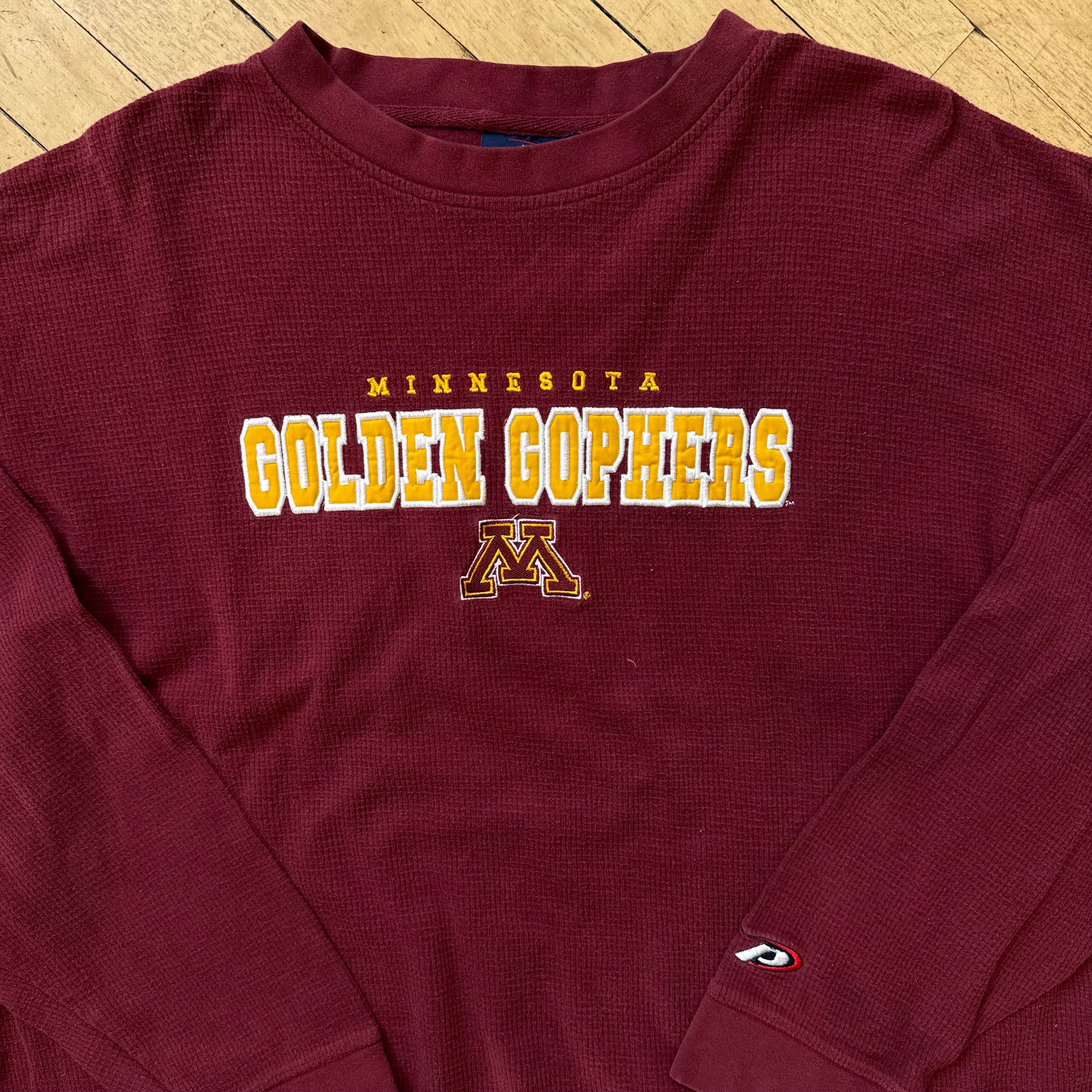 Vintage Minnesota Gophers SpellOut Long Sleeve T-shirt Sz XL