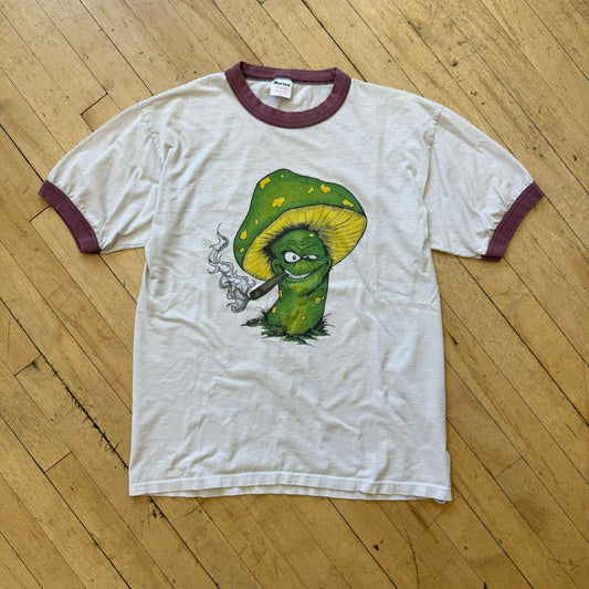 Vintage Smoking Shroom T-shirt Sz L