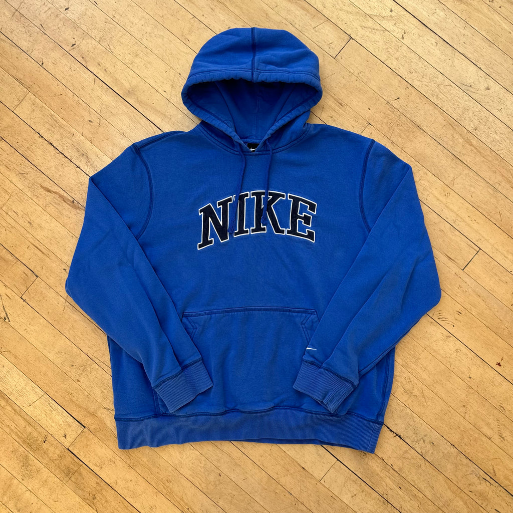 Y2K Nike SpellOut Hoodie Sz L