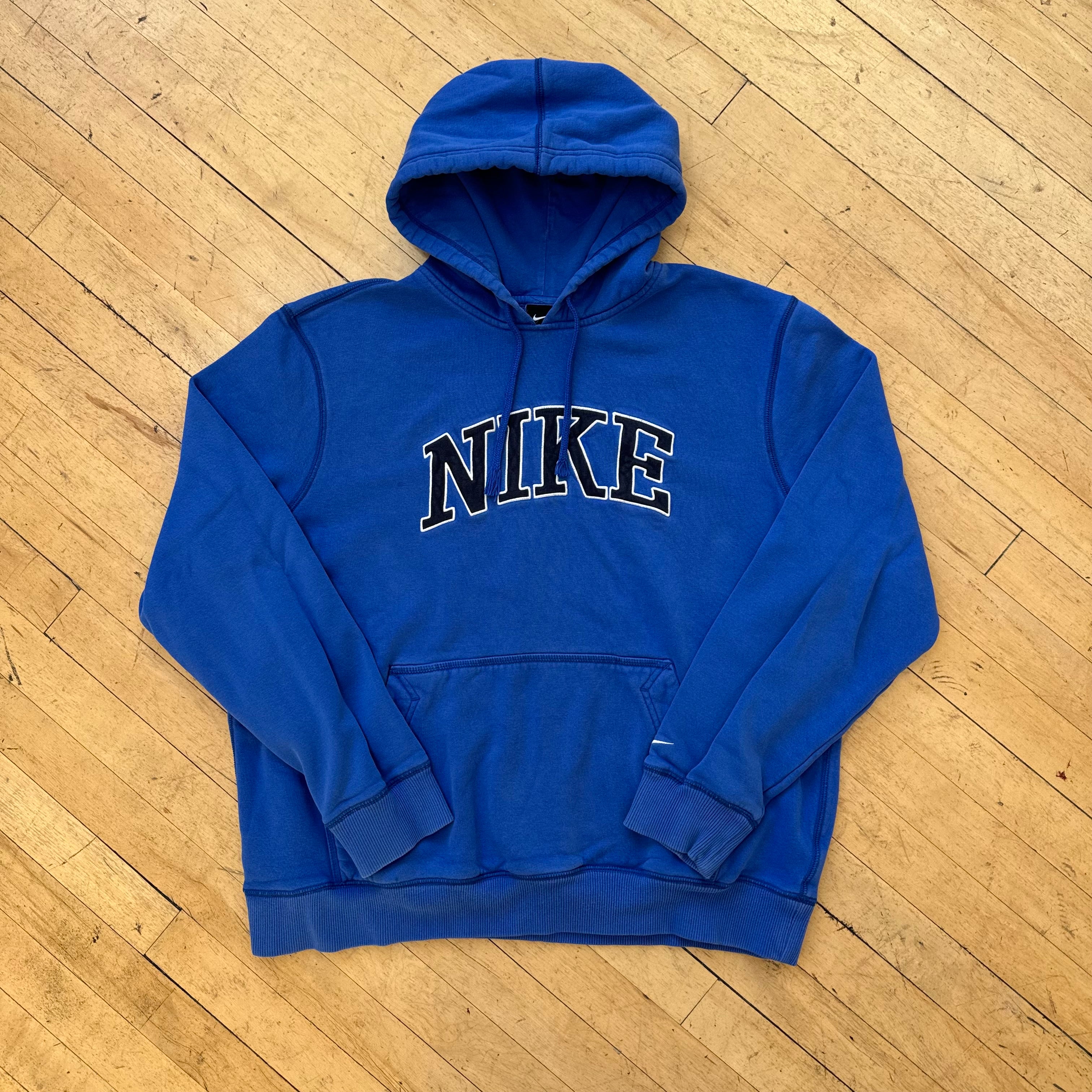 Y2K Nike SpellOut Hoodie Sz L