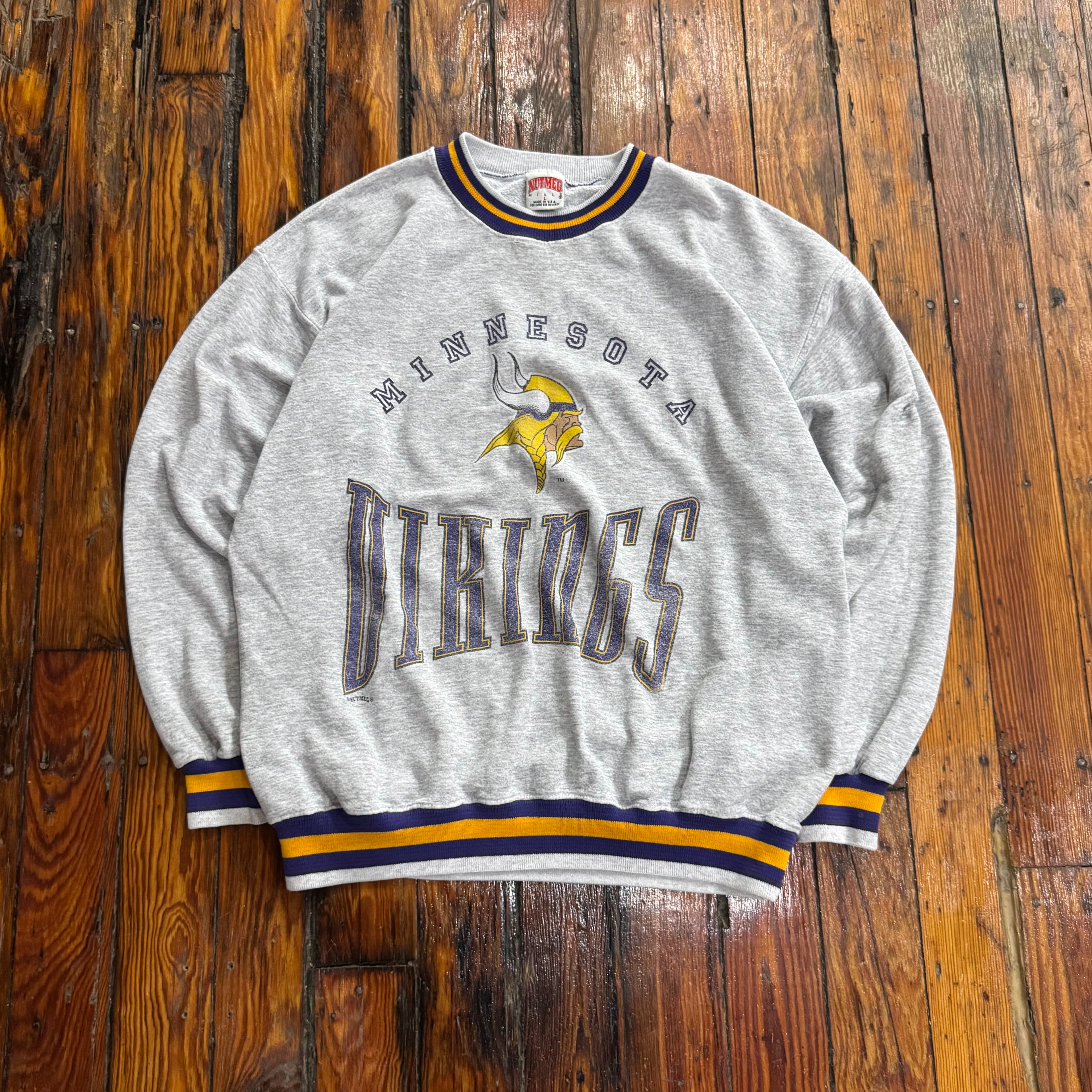 Vintage Minnesota Vikings CrewNeck Sz L