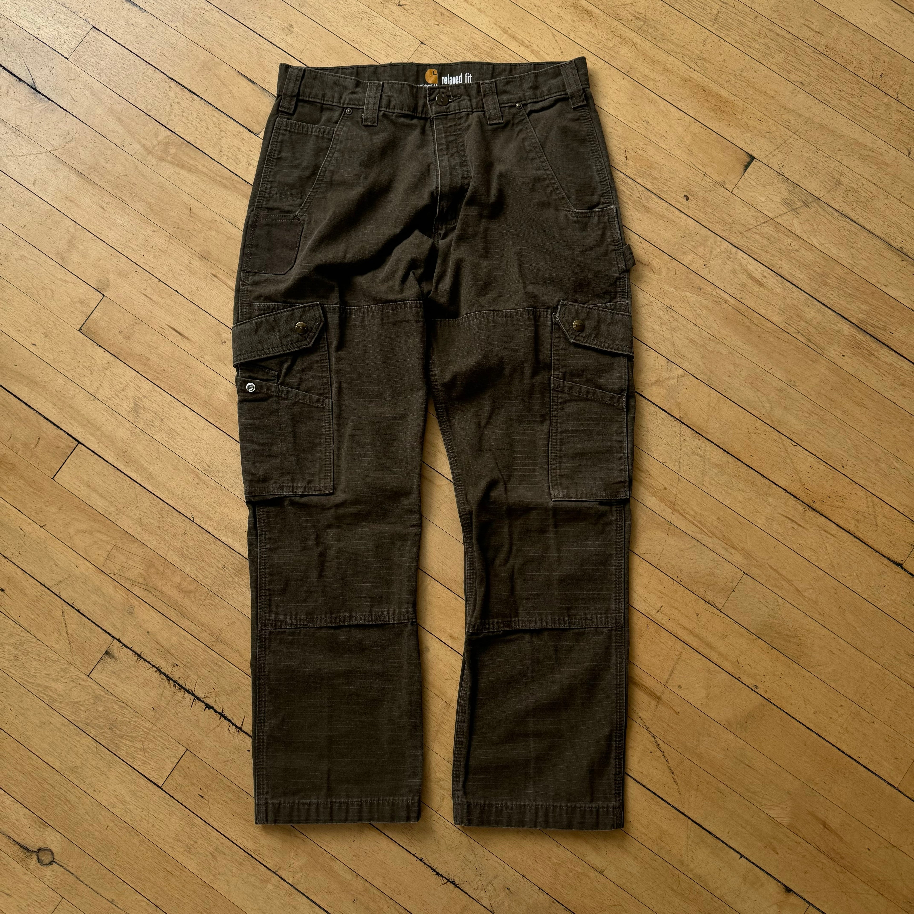 Carhartt Brown Khaki Cargo Pants Sz 34x32
