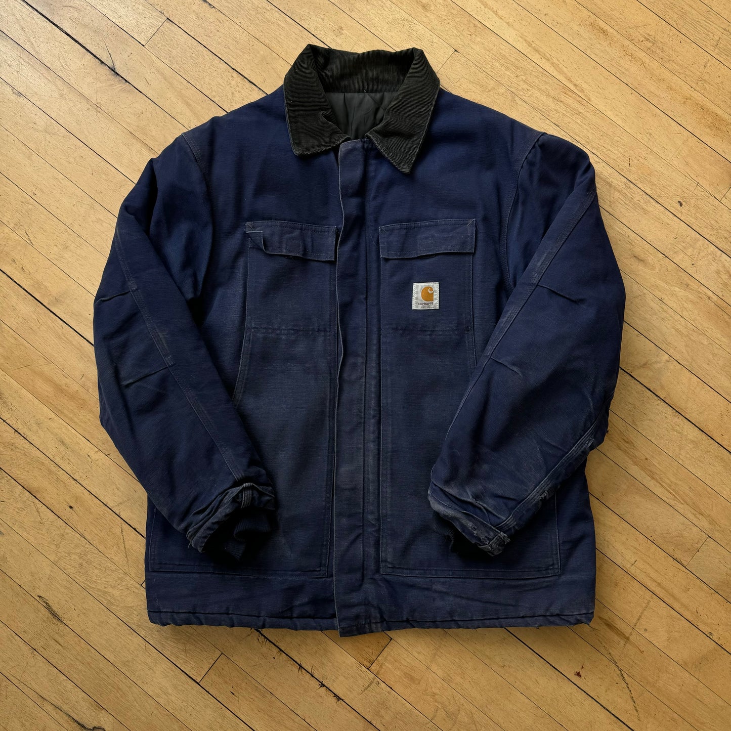 Vintage Navy Carhartt Traditional Arctic Jacket Sz XL