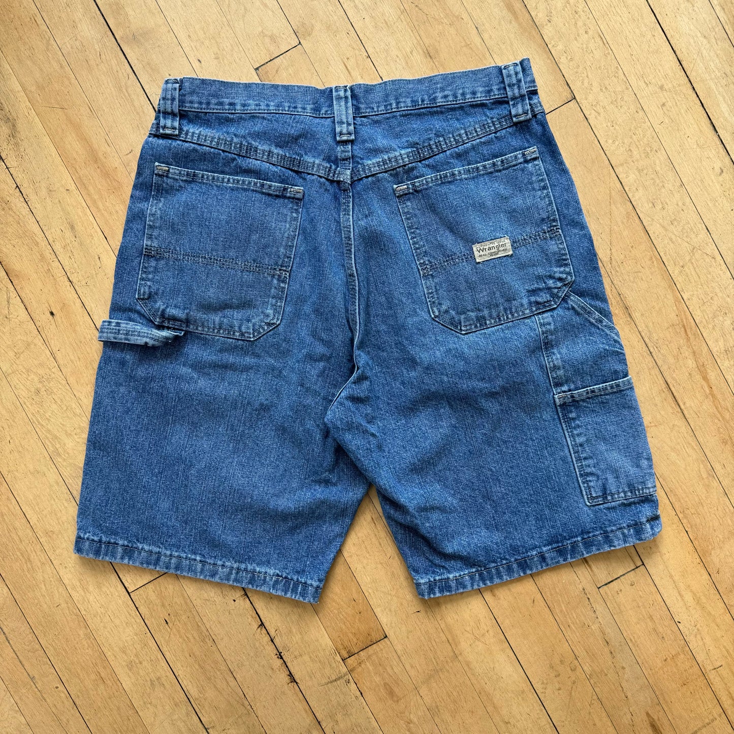 Vintage Wrangler Cargo Jean Shorts Sz 32