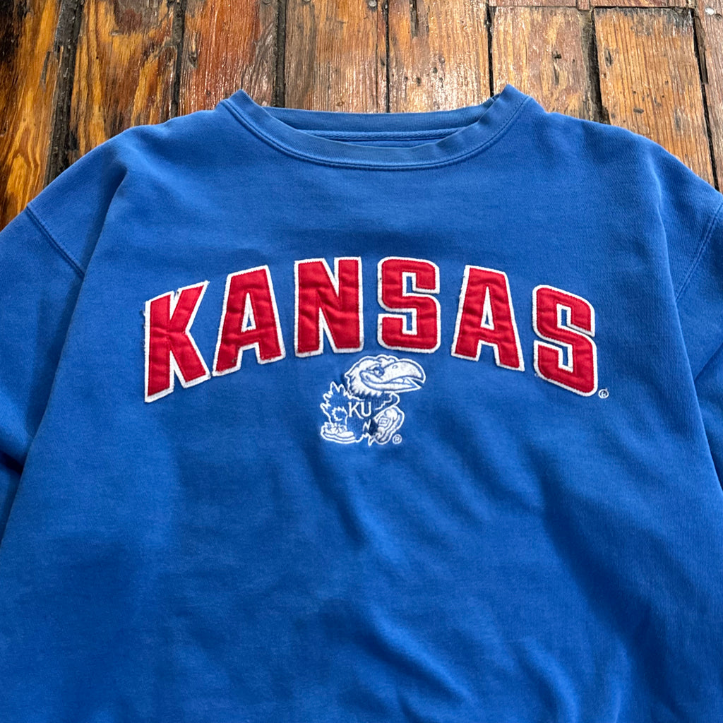 Vintage Kansas Jayhawks Crewneck Sz L