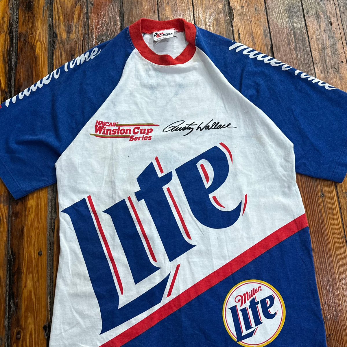Vintage Miller Lite Nascar T-shirt Sz L