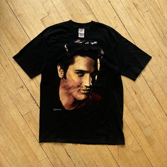 Vintage Elvis Presley Big Face Graphic T-shirt Sz L