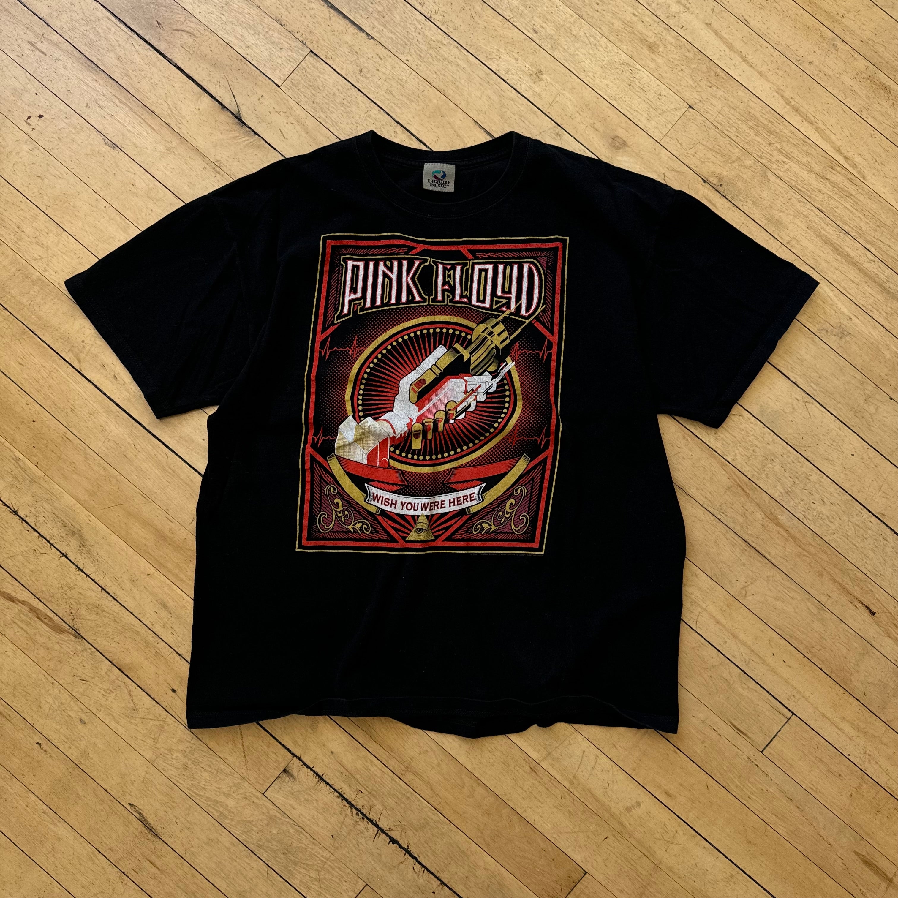 Y2K Pink Floyd Wish you were here T-shirt Sz L