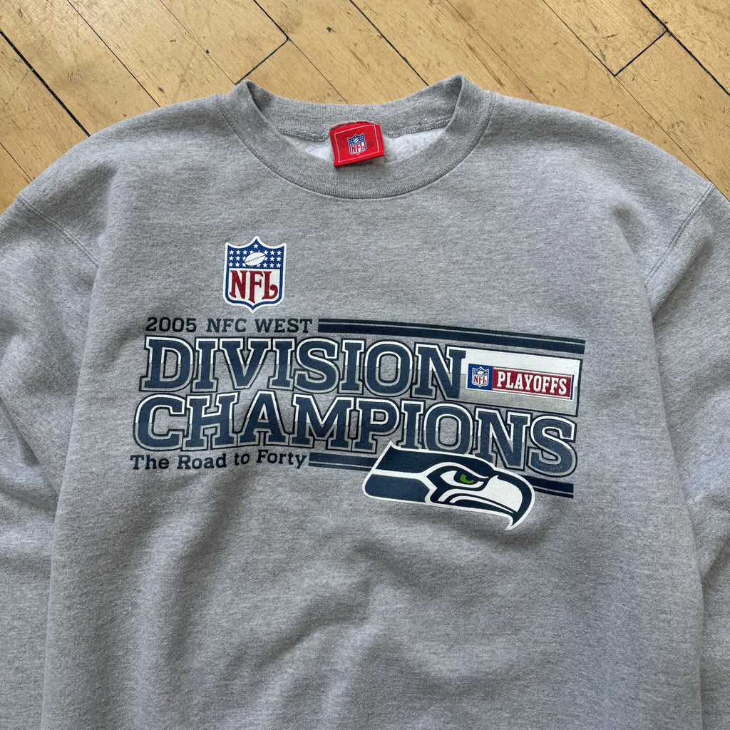 2005 Seattle Seahawks Divsion Champs CrewNeck Sz M