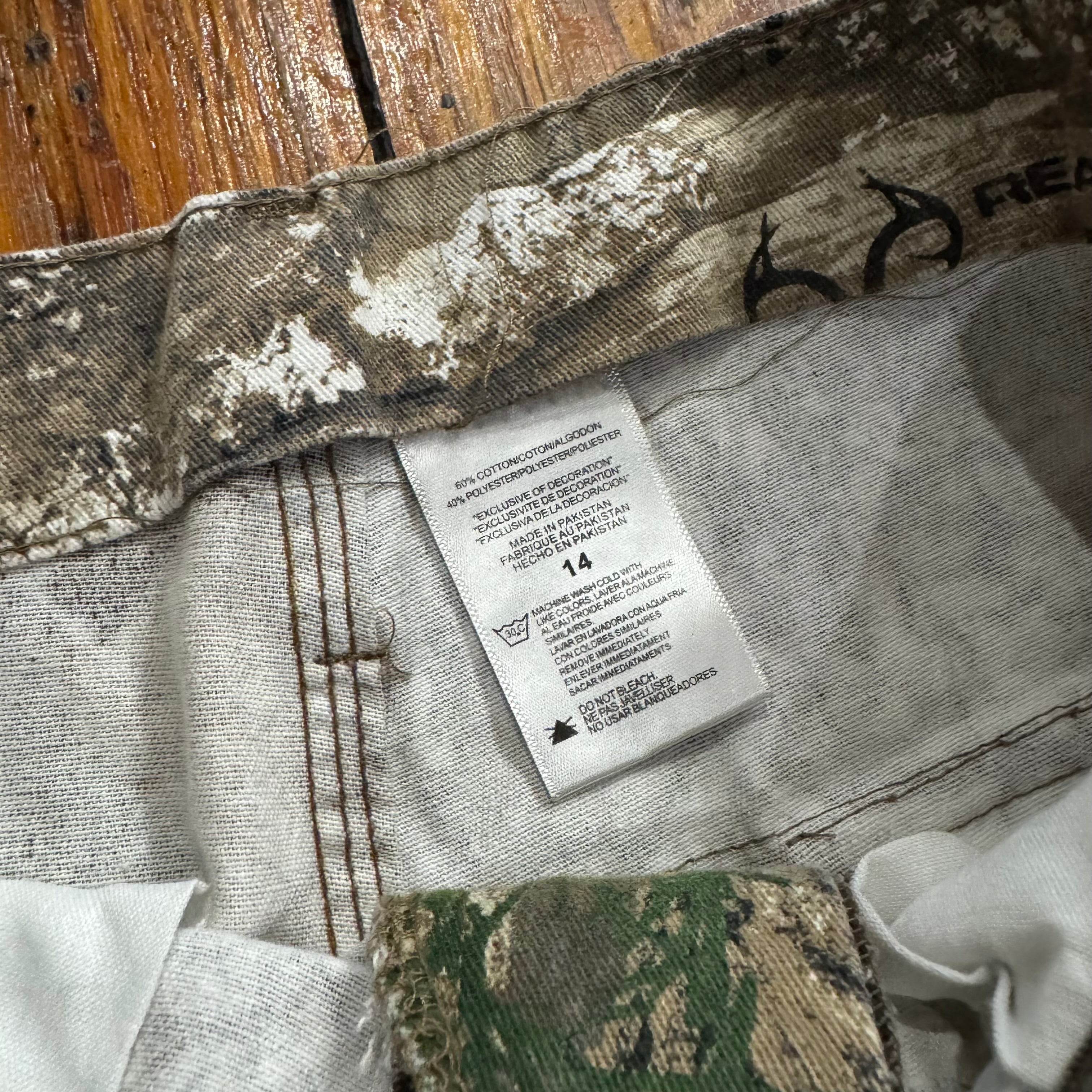 Vintage RealTree Camo Cargo Pants Sz 14