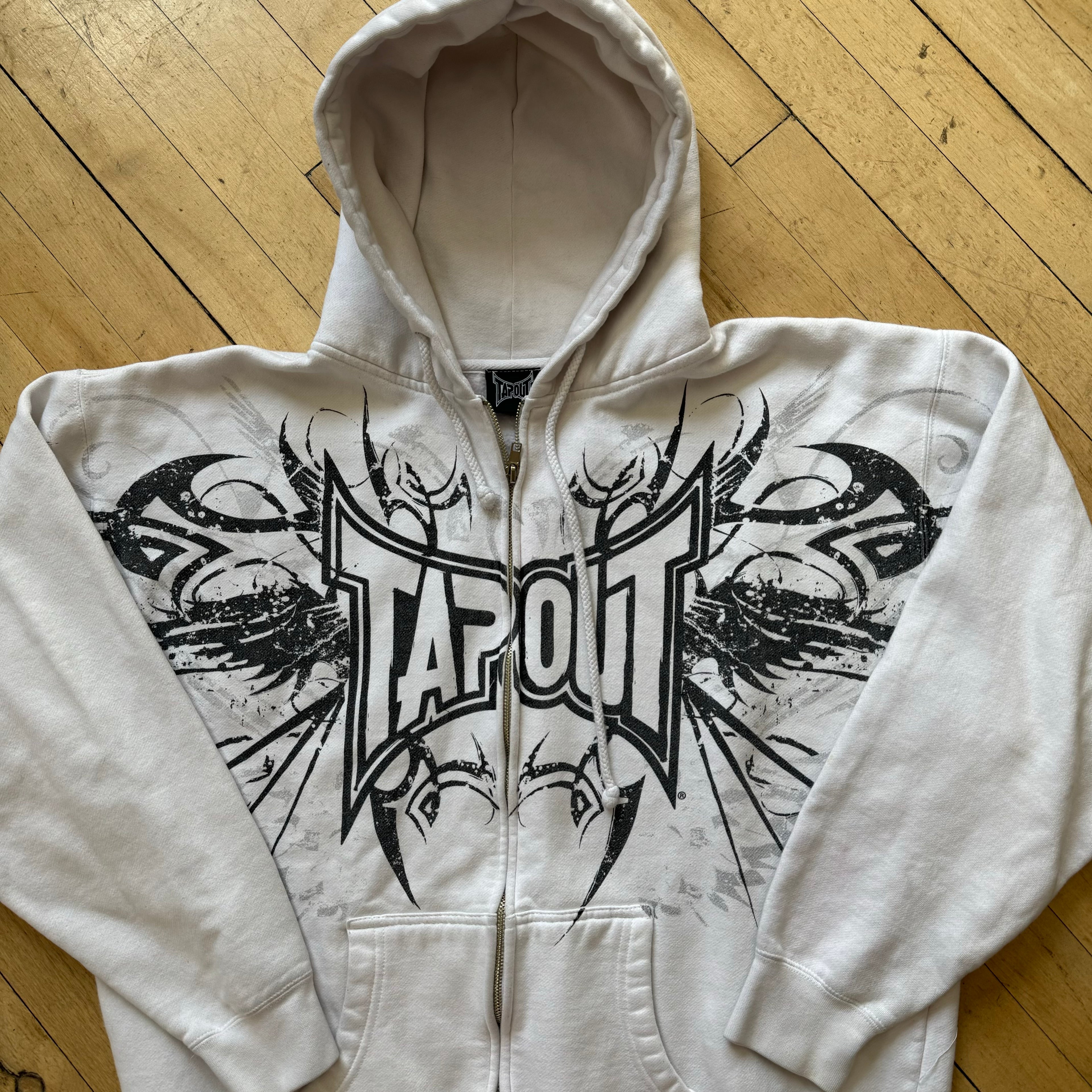 Vintage Tap-Out Zip-Up Jacket Sz XL