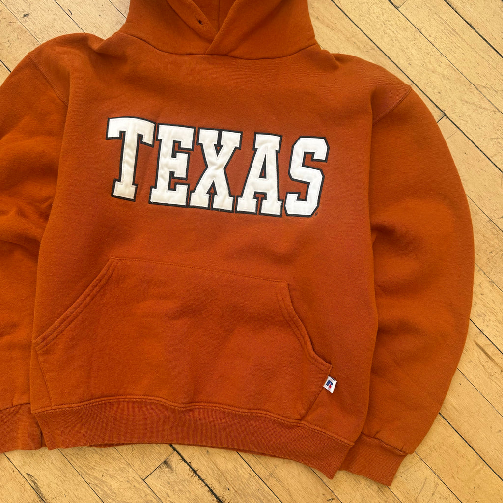 Vintage Russell Athletics Texas SpellOut Hoodie Sz S