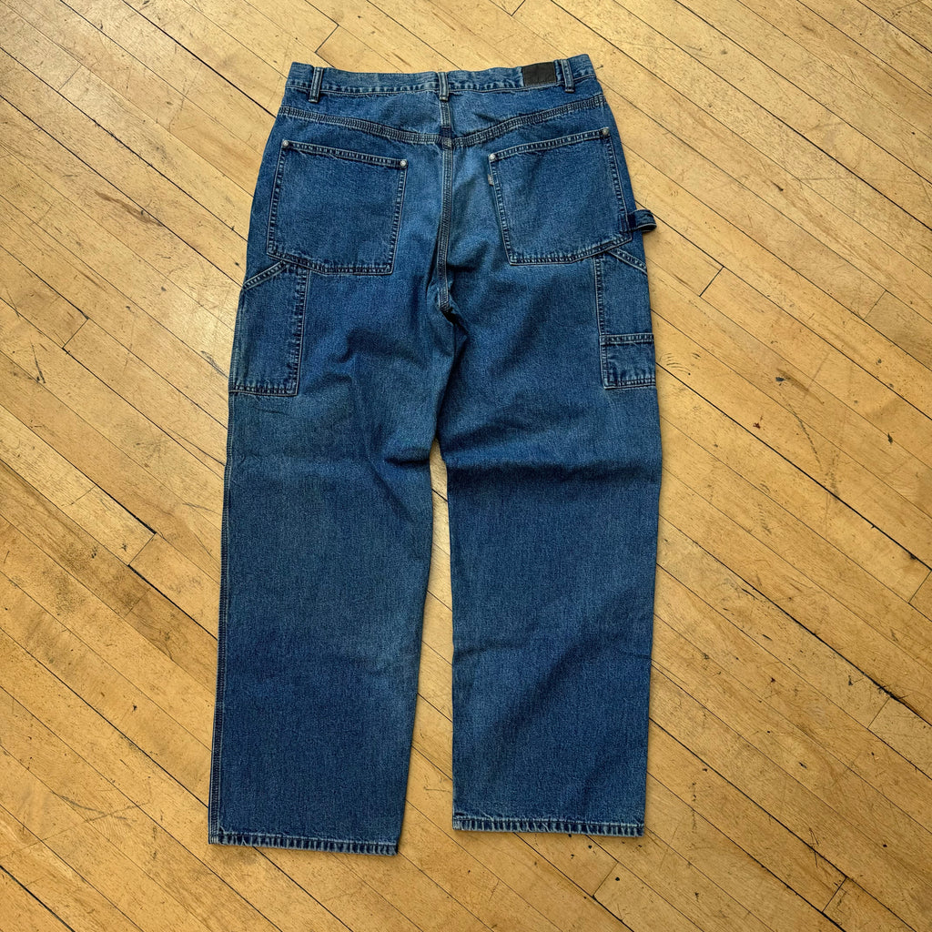 Vintage Baggy Levi Silvertab Denim Jeans Sz 36x34