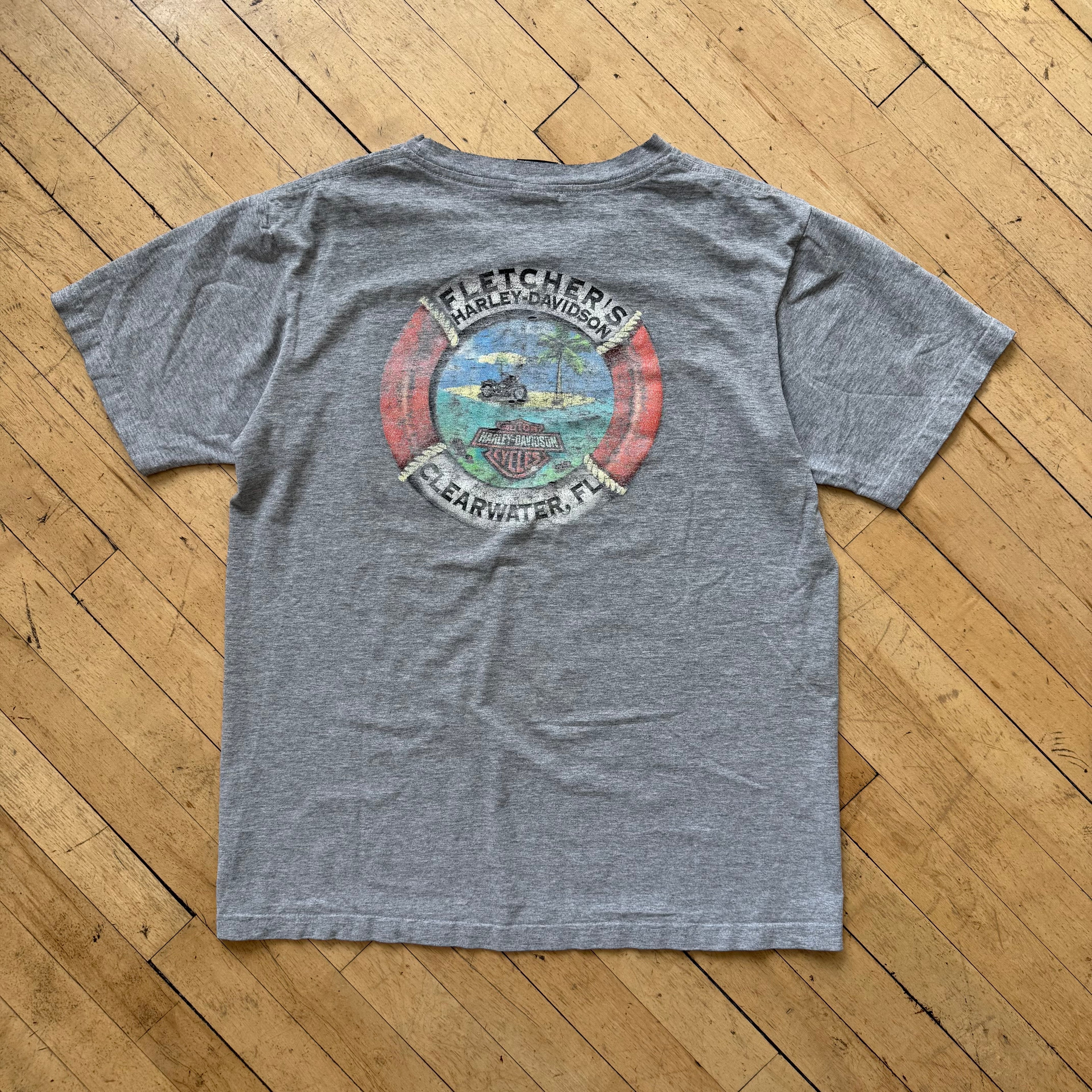 Vintage Harley Davidson Clearwater T-shirt Sz L