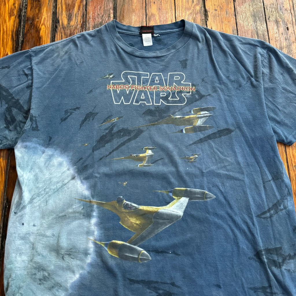 Vintage StarWars Promo Naboo Fighter T-shirt Sz XL