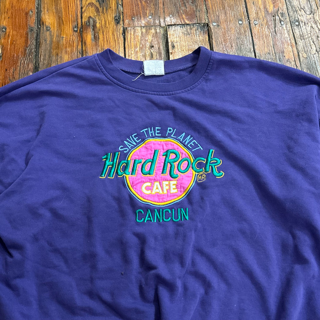 Vintage Hard Rock Cafe Cancun Crewneck Sz XL