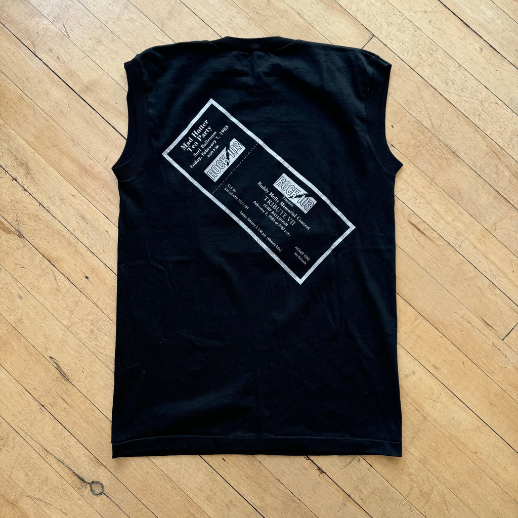 Vintage Buddy Holly Tour Sleeveless T-shirt Sz L