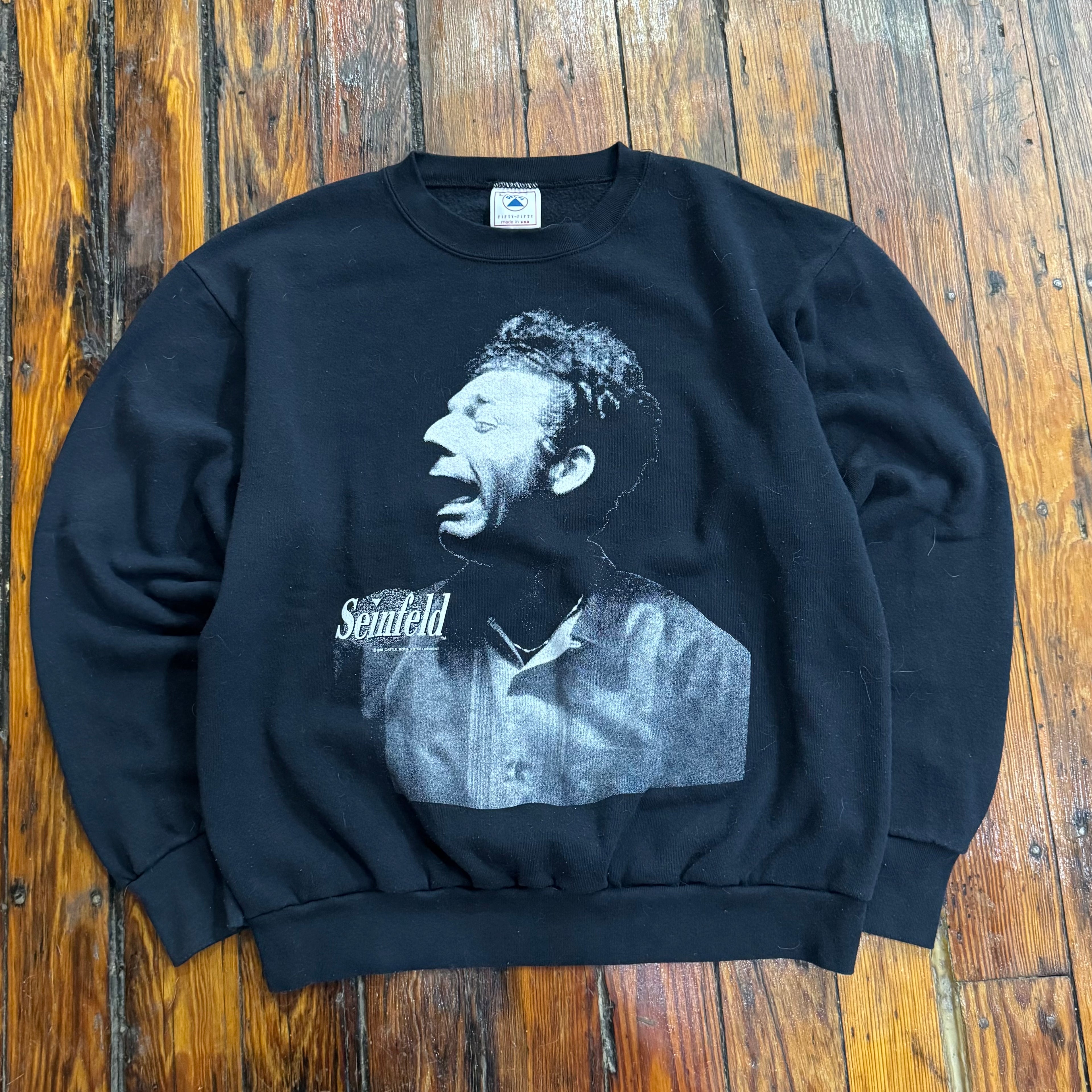 Vintage Big Face Kramer Seinfeld Crewneck Sz L
