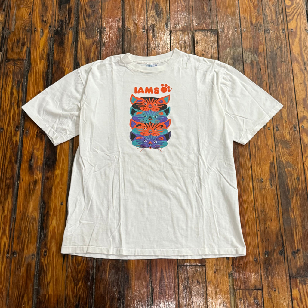 Vintage IAMS Cat Food Promo T-shirt Sz XL