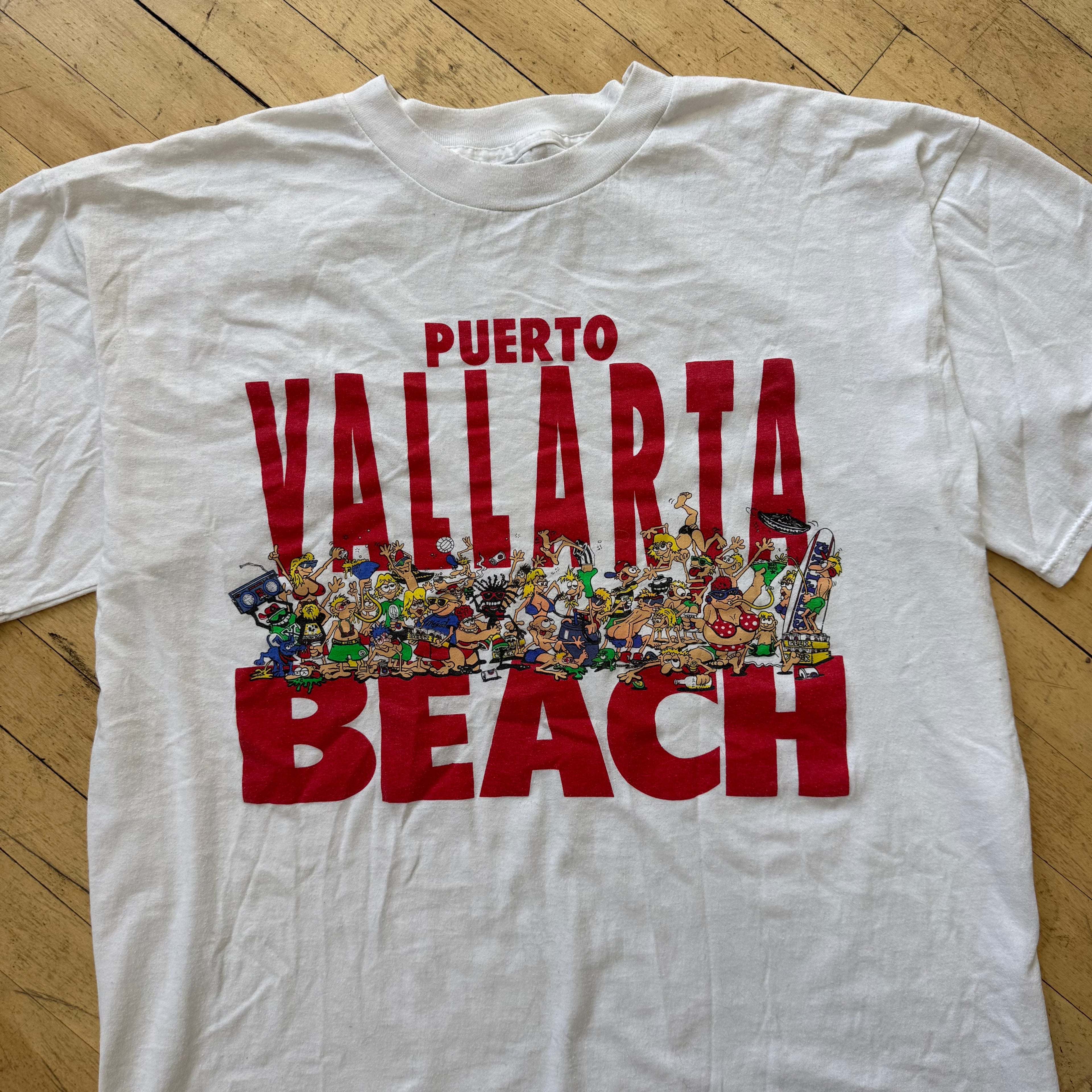 Vintage Puerto Vallarta Beach T-shirt Sz XL