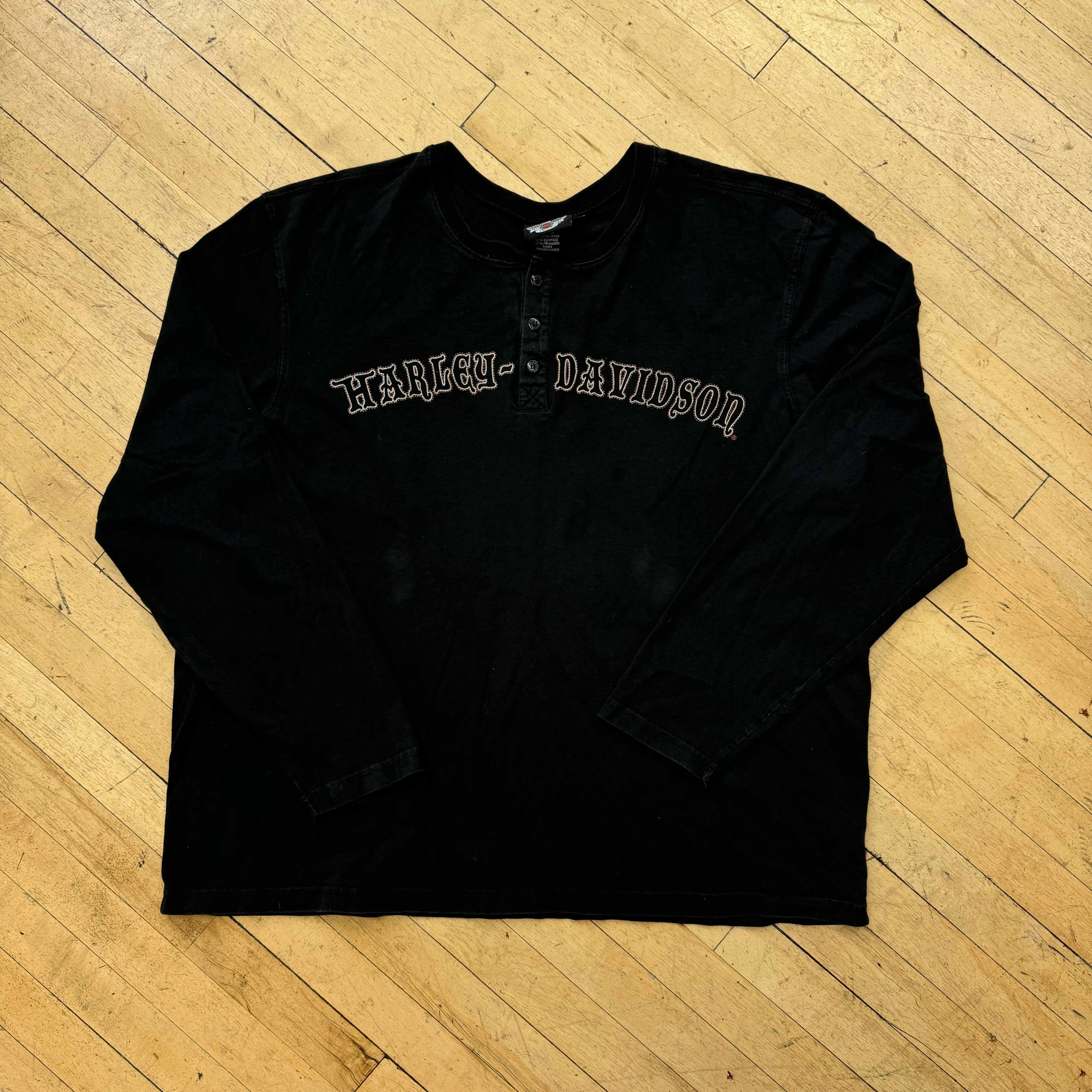 Y2K Harley Davidson Long Sleeve T-shirt Sz XXXL