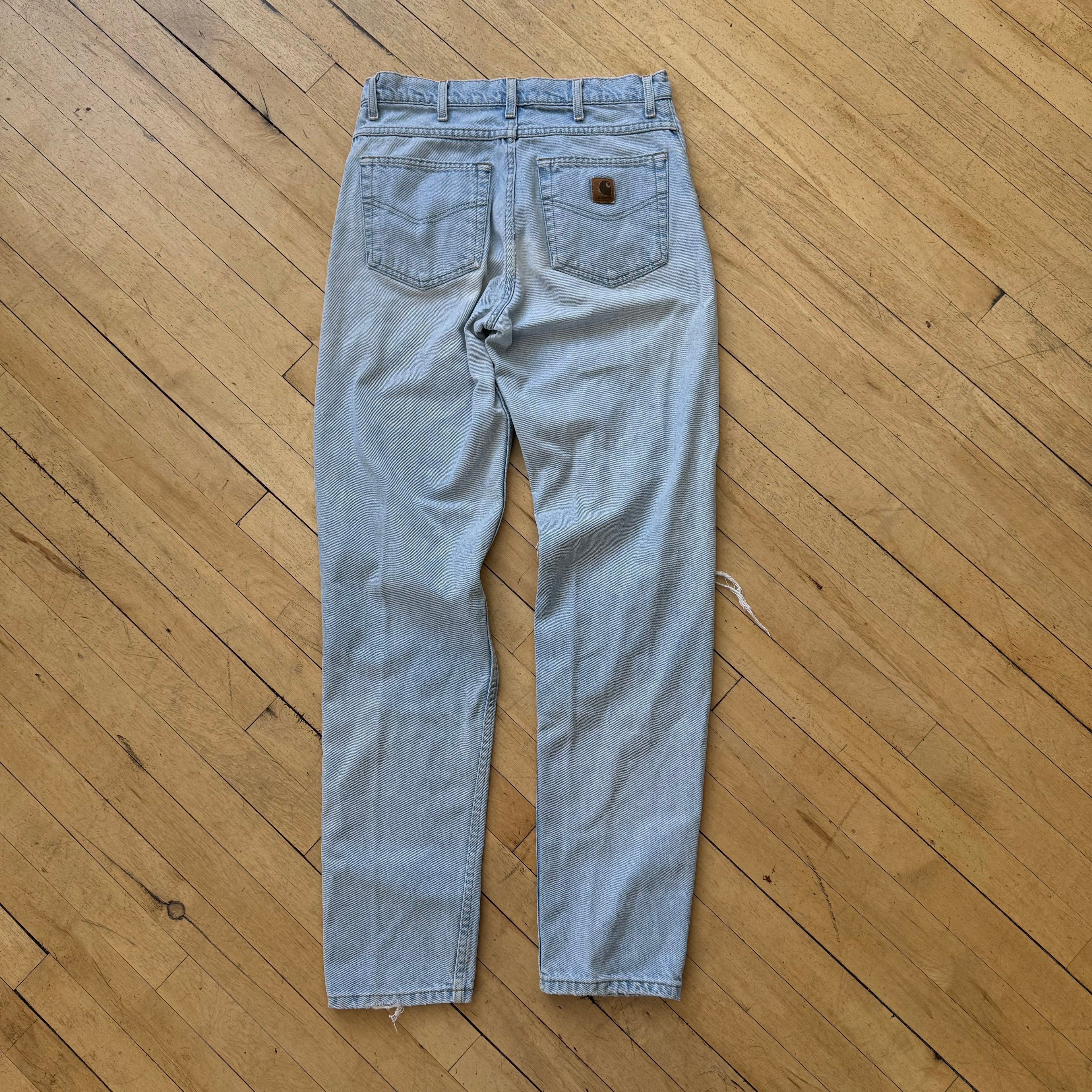 Vintage Carhartt Light Wash Denim Jeans Sz 32x34