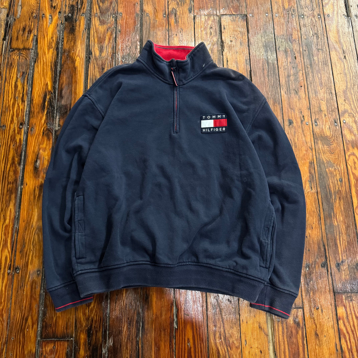 Vintage Tommy Hilfiger Quarter Zip Crewneck Sz L