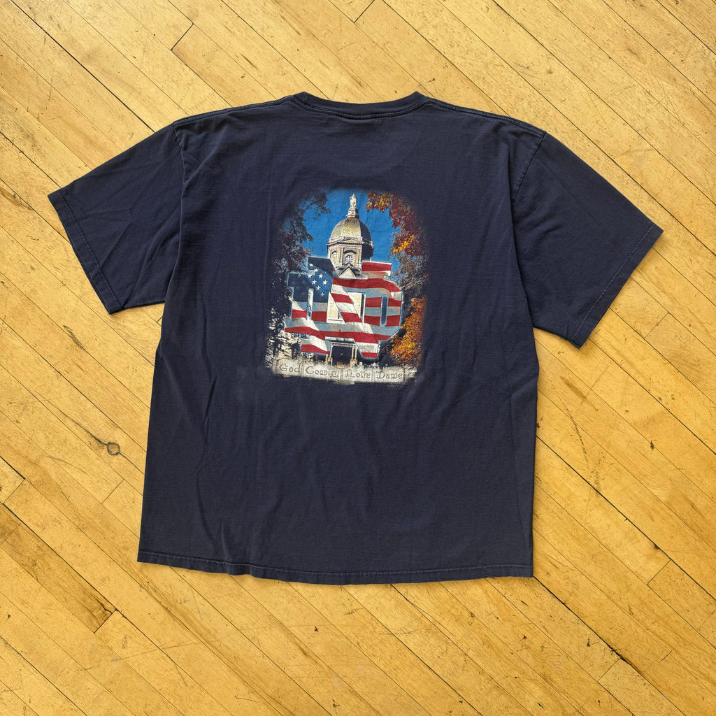 Vintage Notre Dame USA T-shirt Sz XXL