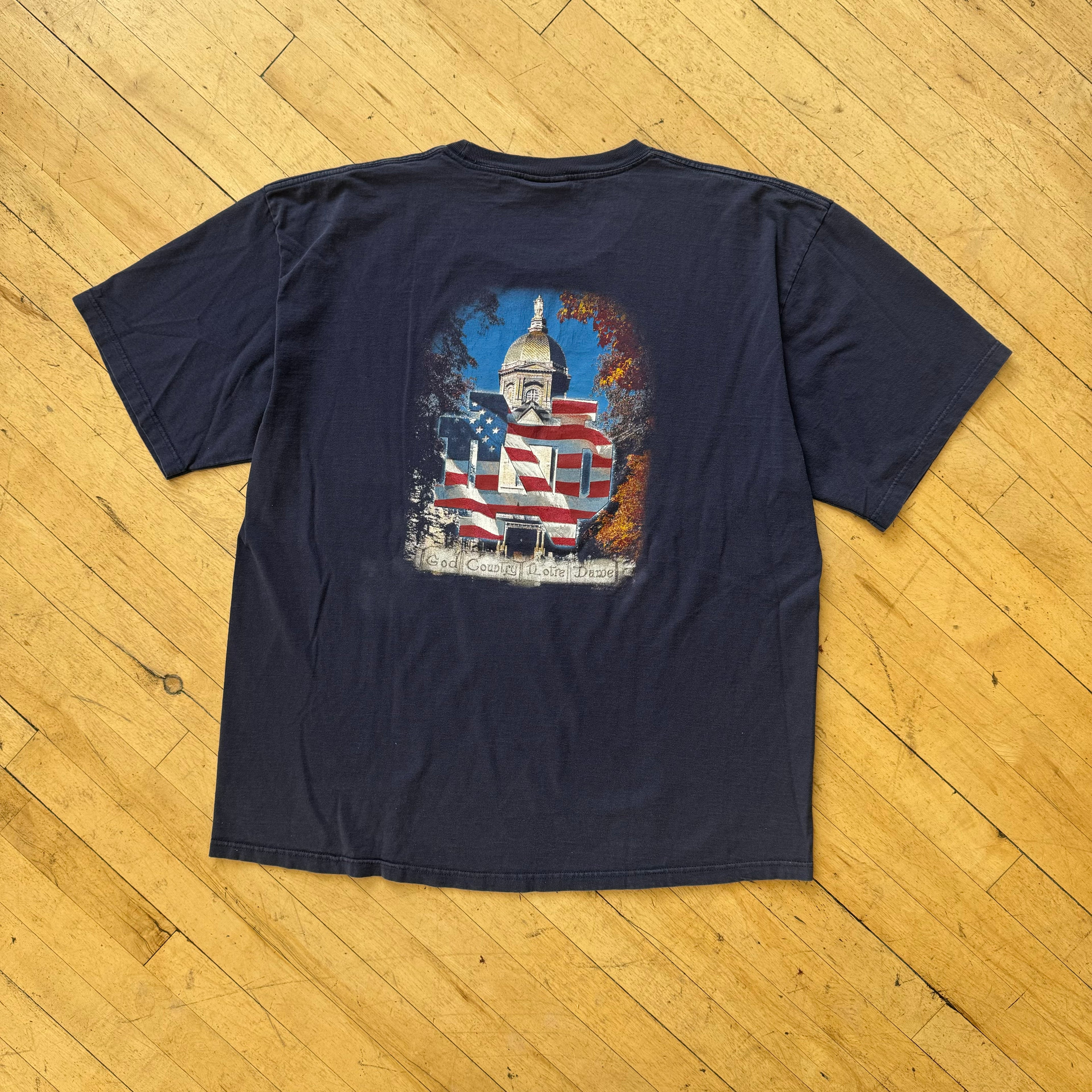 Vintage Notre Dame USA T-shirt Sz XXL