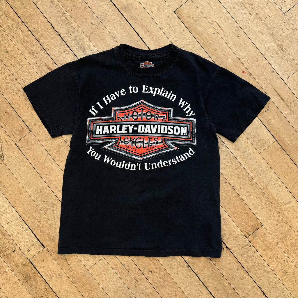 Vintage Harley Davidson If I have to Explain Why T-shirt Sz M