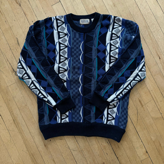 Vintage Cotton Traders Coogi Style Sweater Sz XL