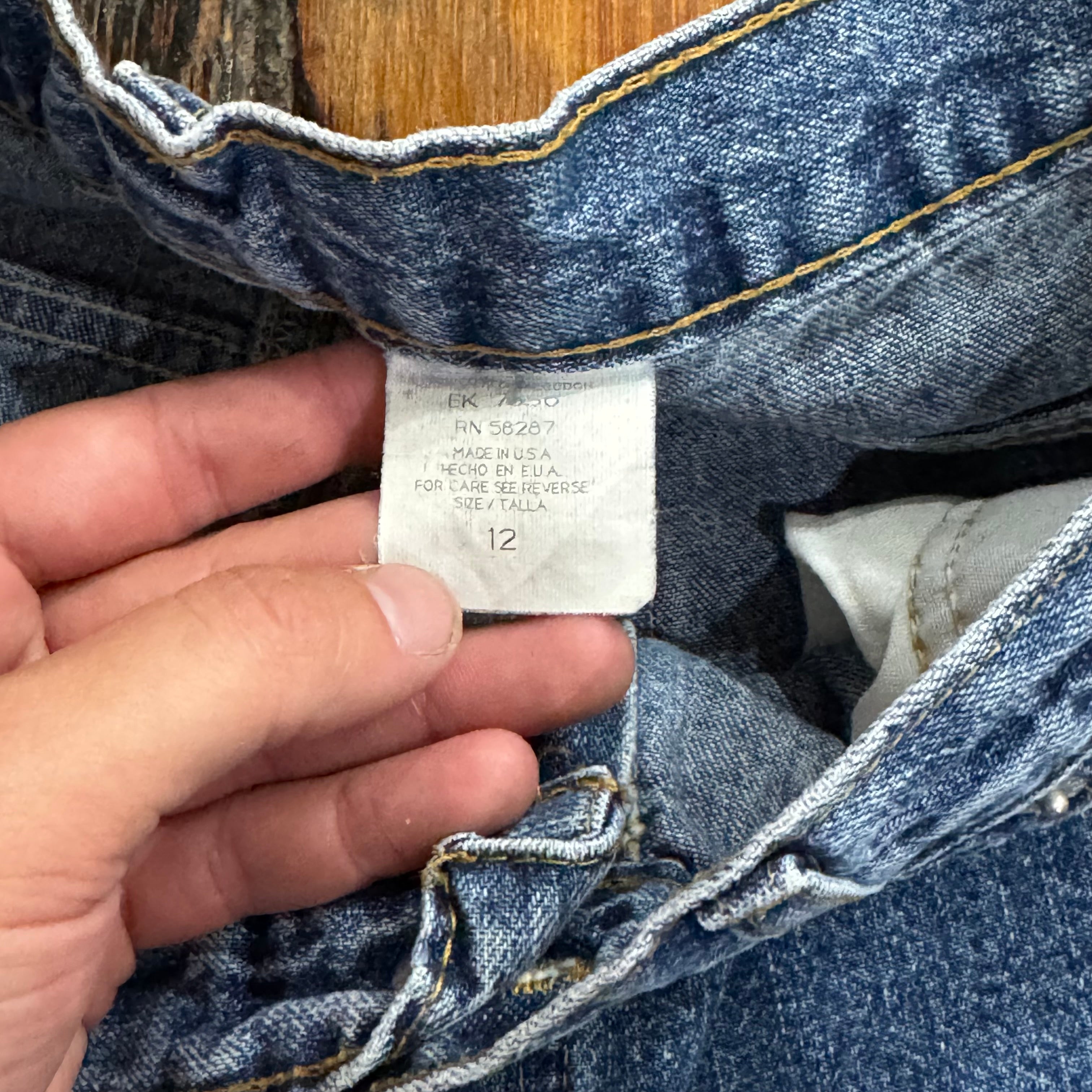Vintage Denim Jean Shorts Sz 12