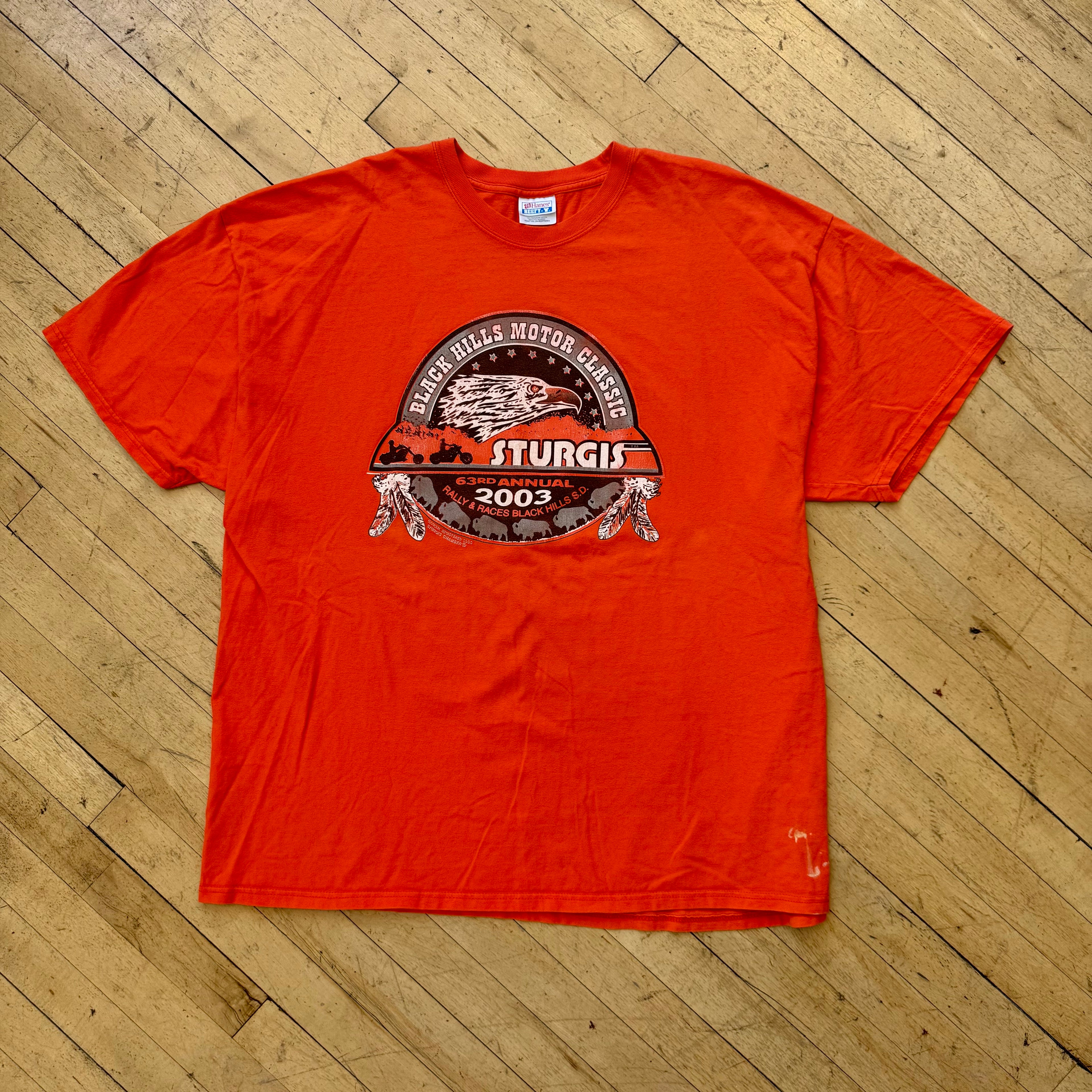 Y2K Sturgis Black Hills Rally T-shirt Sz XXL