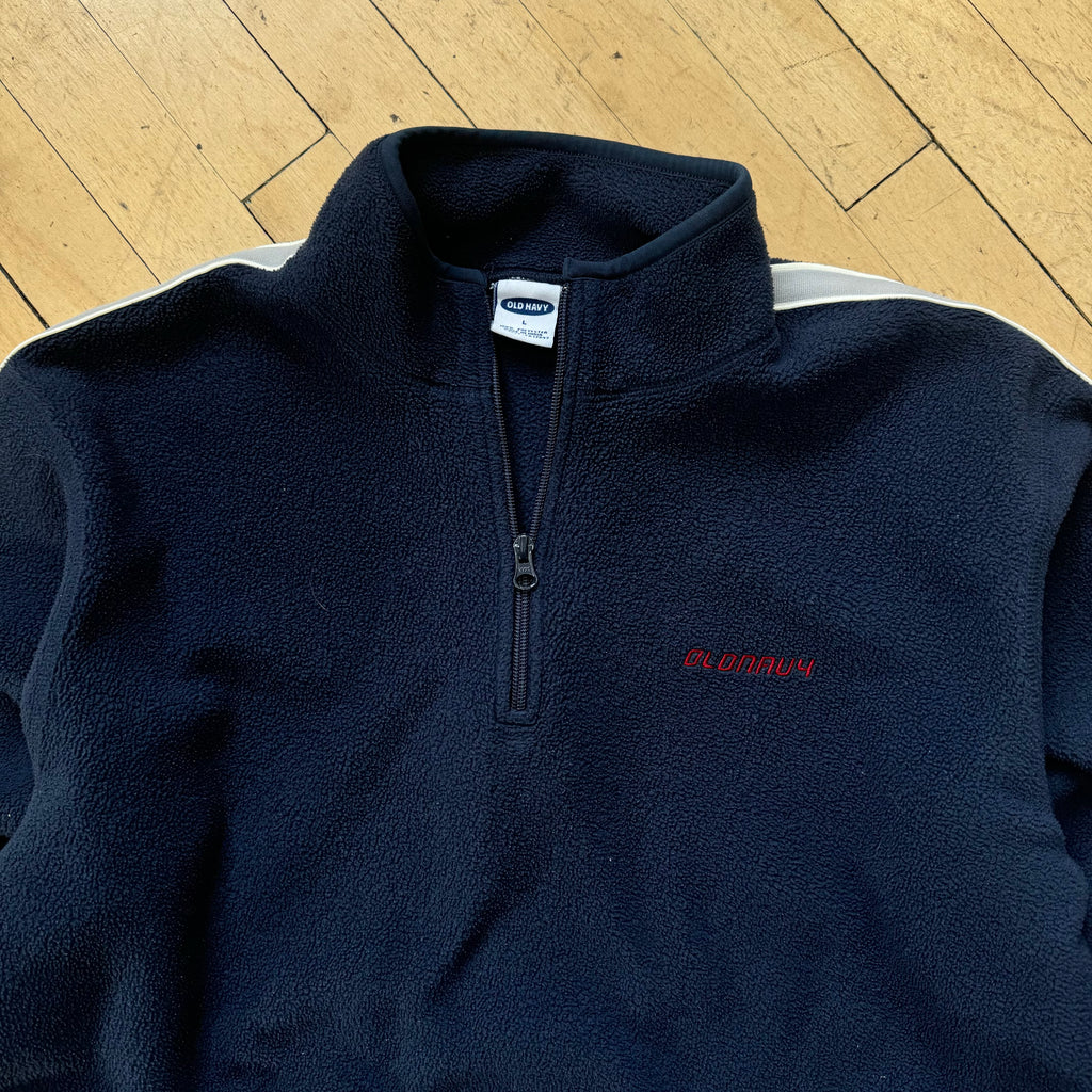 Y2K Old Navy Quarter Zip Fleece Jacket Sz L